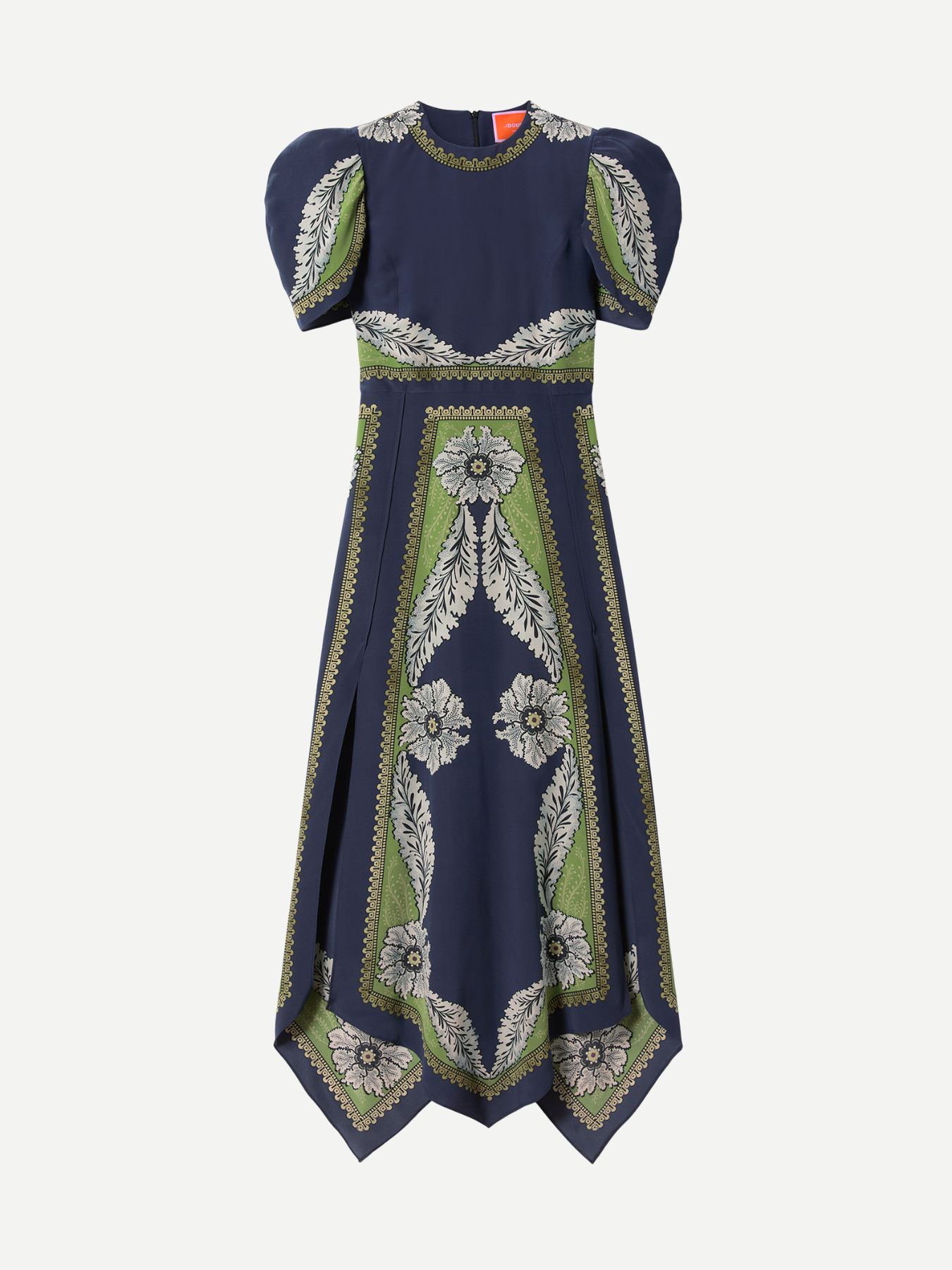 La DoubleJ-Cherie Scarf Dress Placee - Navy-Dresses-Boboli-Vancouver-Canada