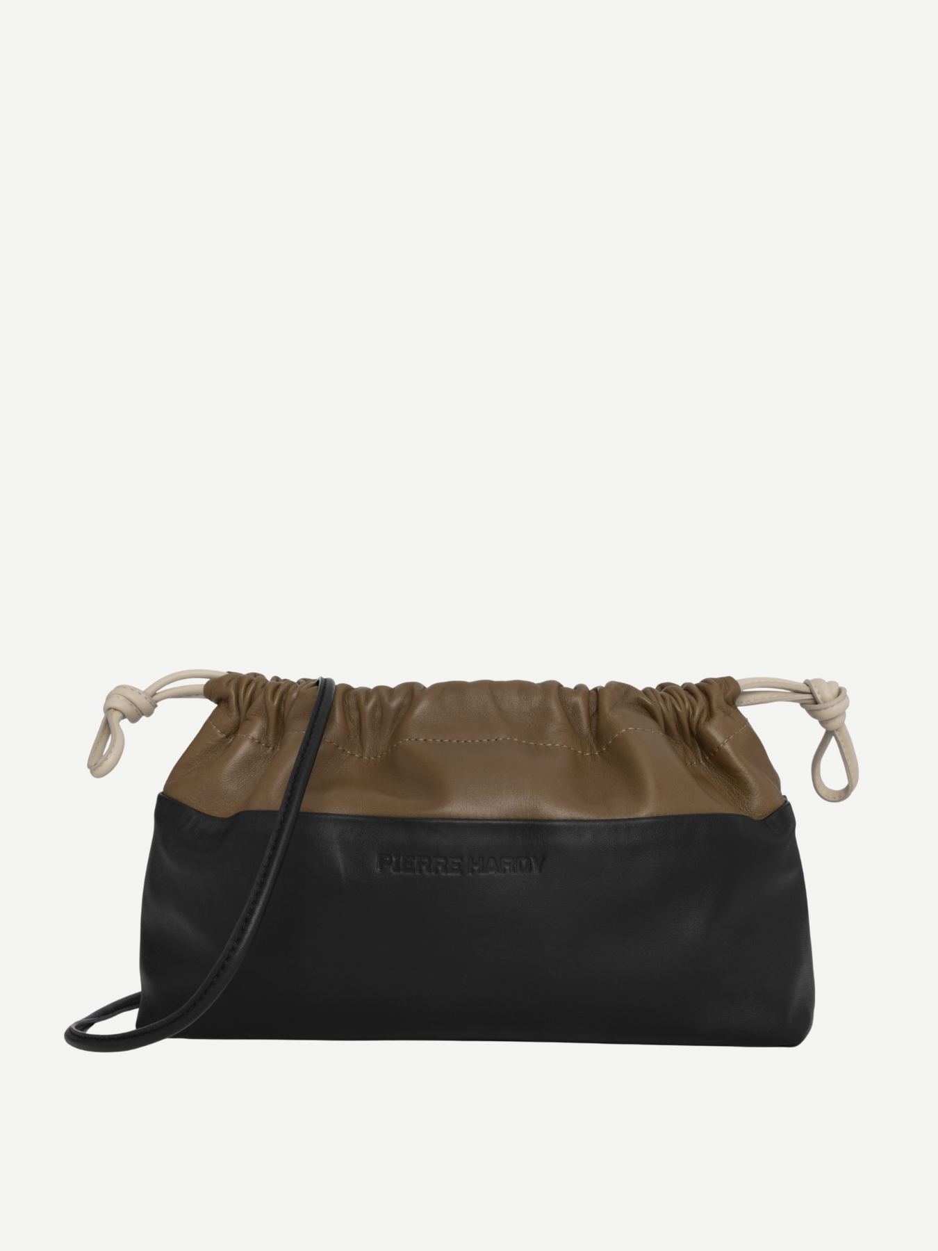 Twin Clutch Bag - Black/Camel