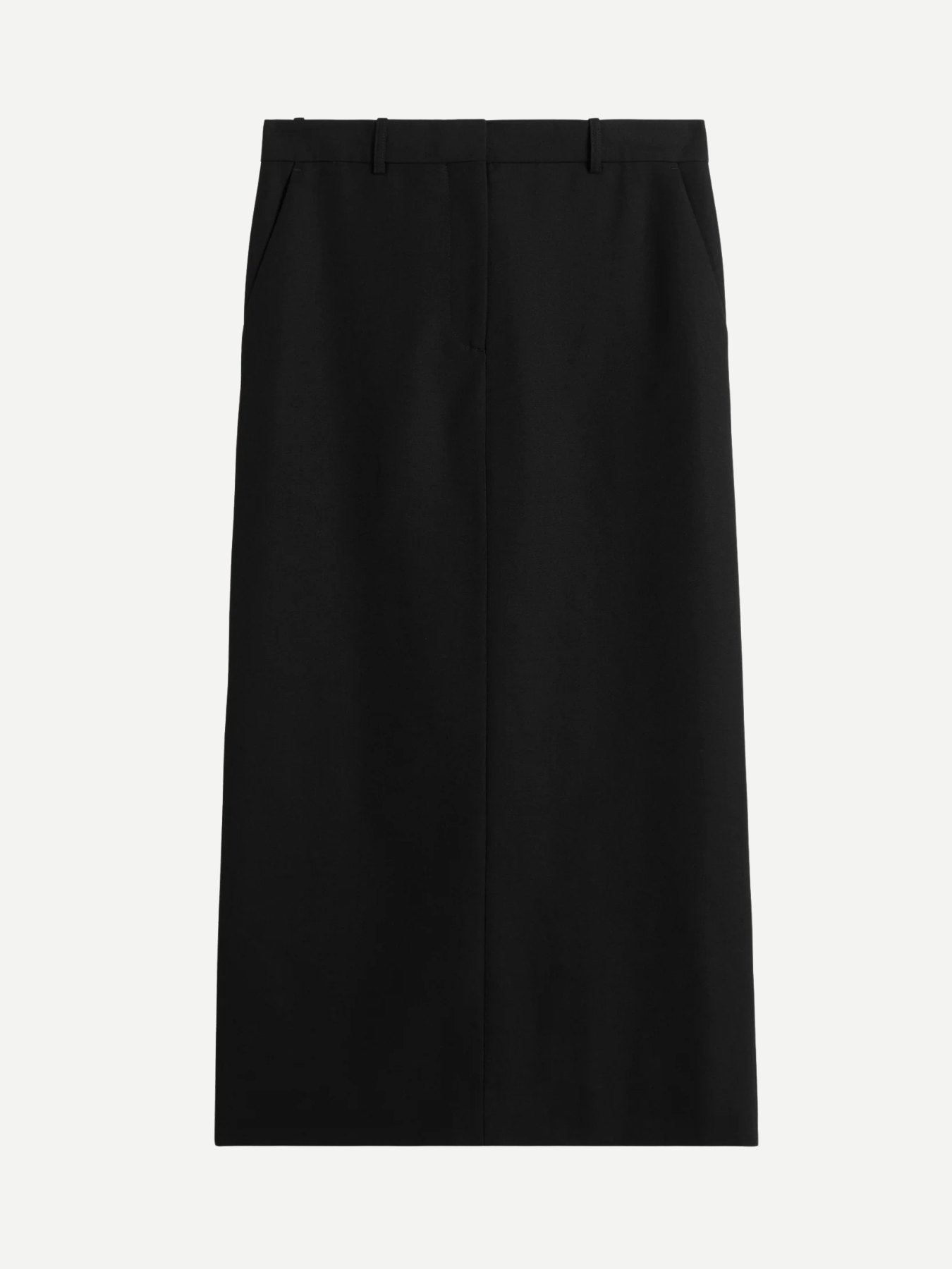 Totême-Low Waist Straight Skirt - Black-Skirts-Boboli-Vancouver-Canada