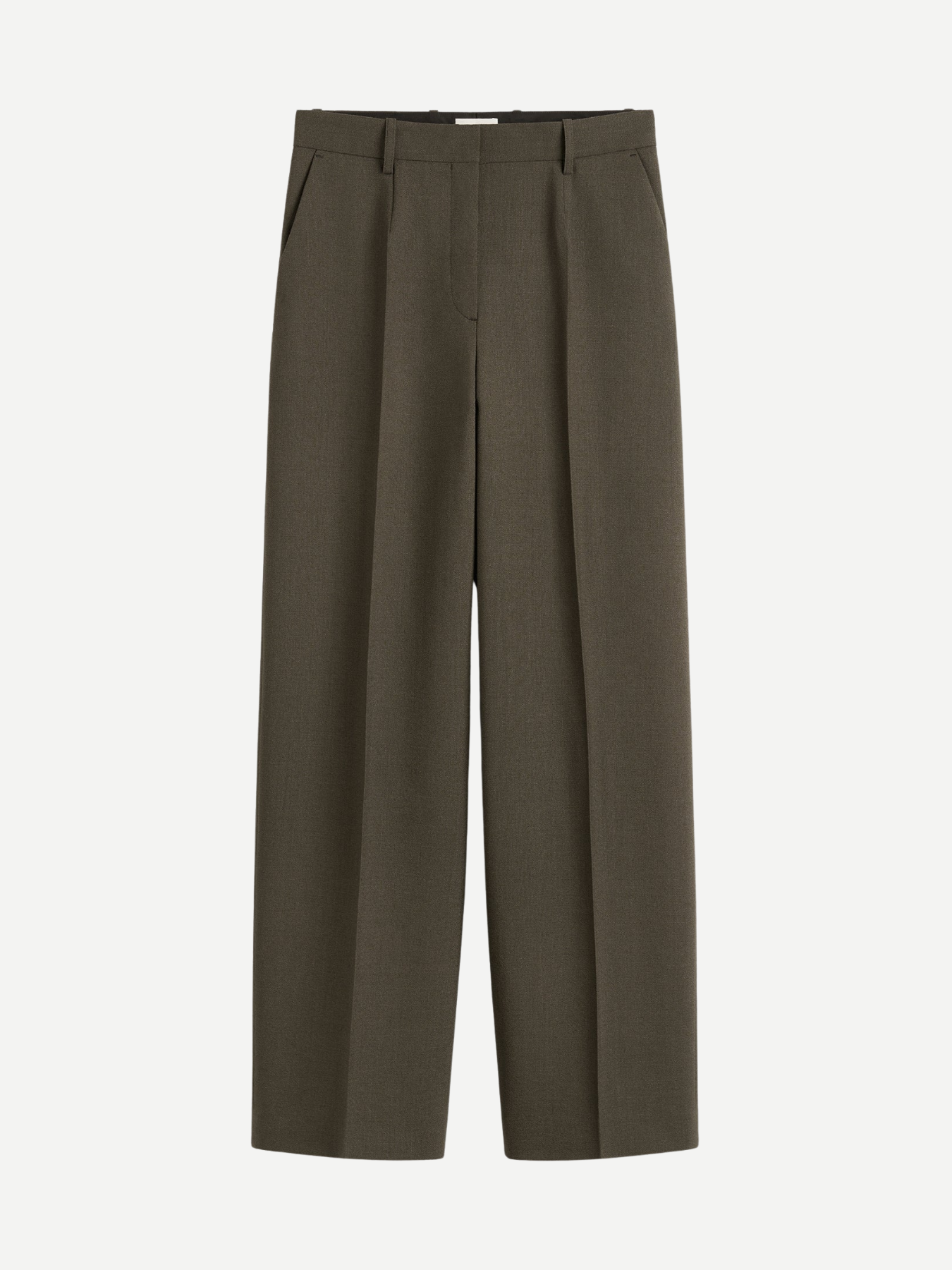 Totême-Wide Tailored Trousers - Forest-Pants-Boboli-Vancouver-Canada