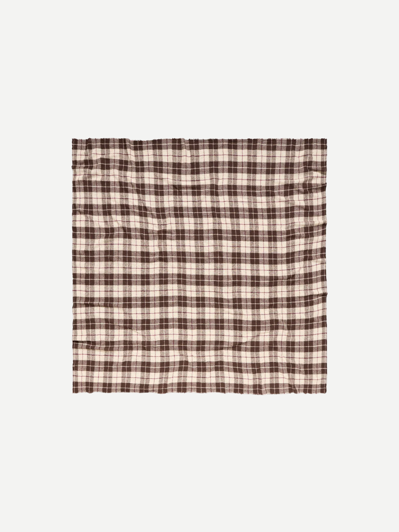 Massimo Alba-Jessie Checked Scarf - Brown-Scarves-Boboli-Vancouver-Canada