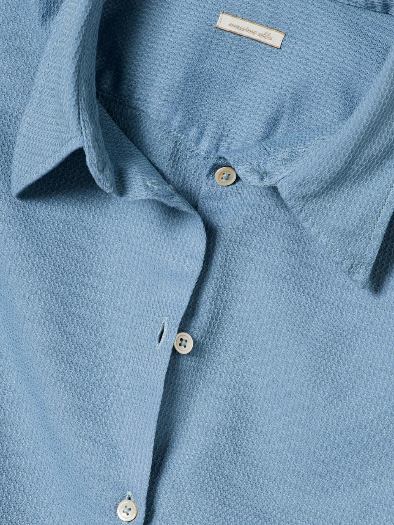 Massimo Alba-Selma Classic Shirt - Blue Rain-Shirts-Boboli-Vancouver-Canada