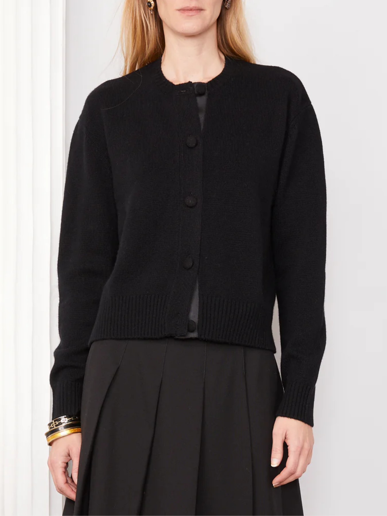 Officine Generale-Sirine Crewneck Sweater - Black-Sweaters-Boboli-Vancouver-Canada