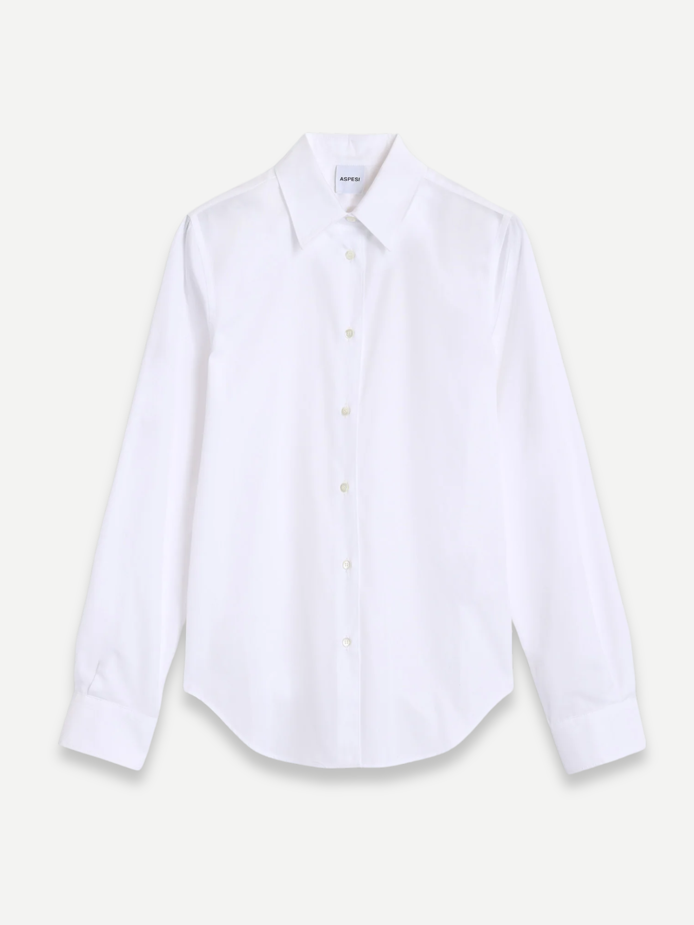 Aspesi-Classic Cotton Poplin Shirt - White-Shirts-Boboli-Vancouver-Canada