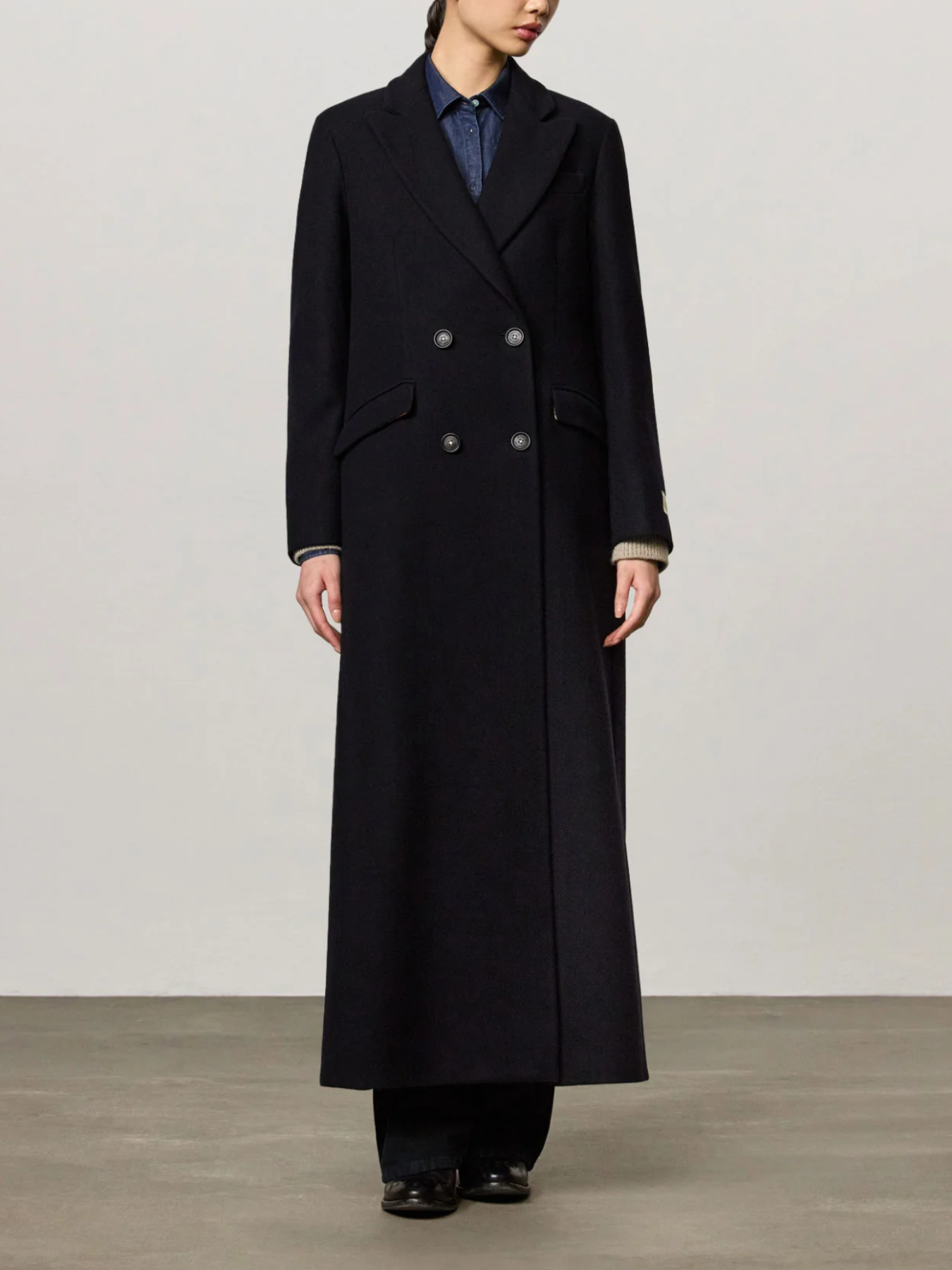 Massimo Alba-Bristol D.B. Coat - Blue-Coats-Boboli-Vancouver-Canada