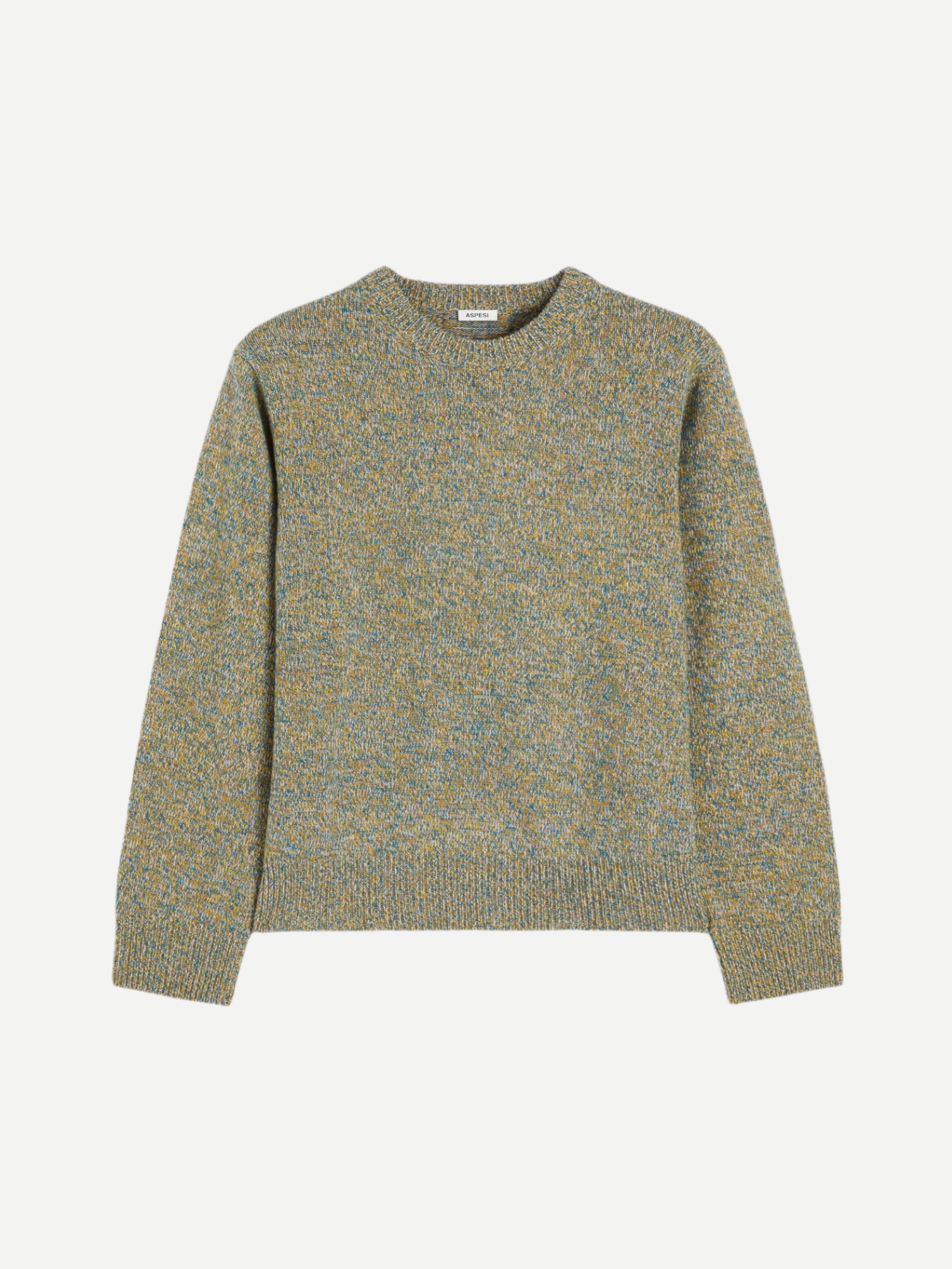 Aspesi-Crew Neck Sweater Mod. 3387 - Turquoise-Sweaters-Boboli-Vancouver-Canada