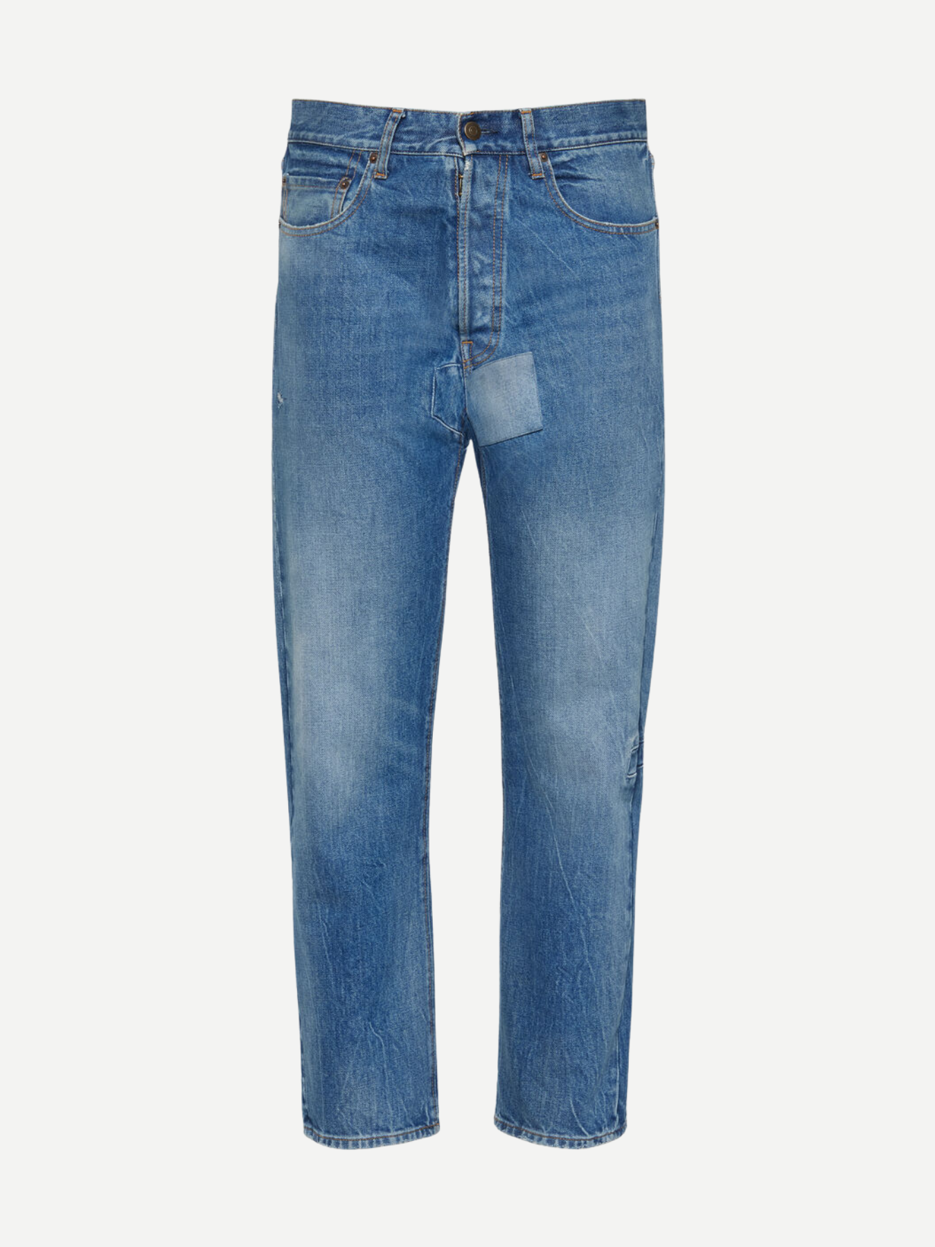 Maison Margiela-Tapered Leg Jeans - Vintage Medium Blue-Pants-Boboli-Vancouver-Canada