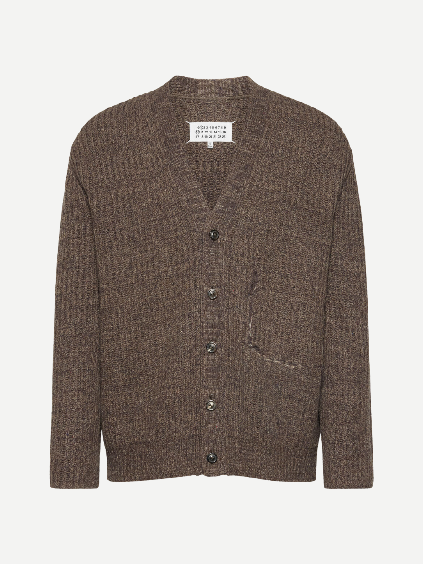 Maison Margiela-Wool Cardigan - Brown-Cardigans-Boboli-Vancouver-Canada