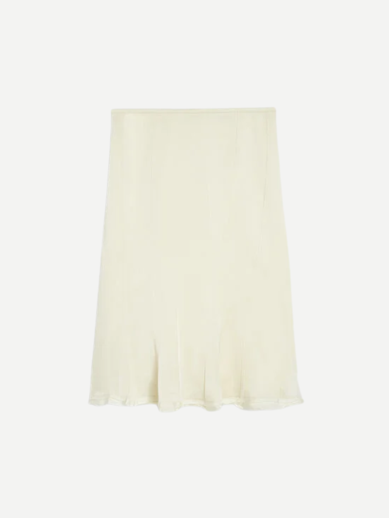 Jil Sander-Envers Satin Flared Skirt - Cornsilk-Skirts-Boboli-Vancouver-Canada