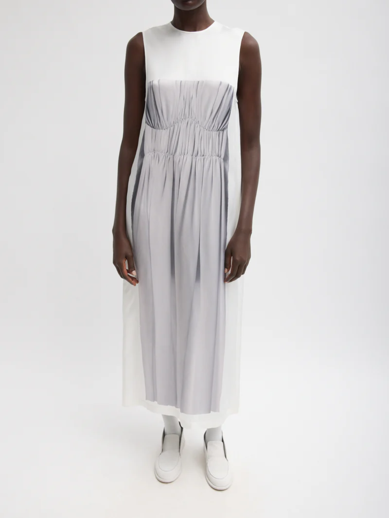 Tibi-Trompe Loeil Dress - Black/White-Dresses-Boboli-Vancouver-Canada