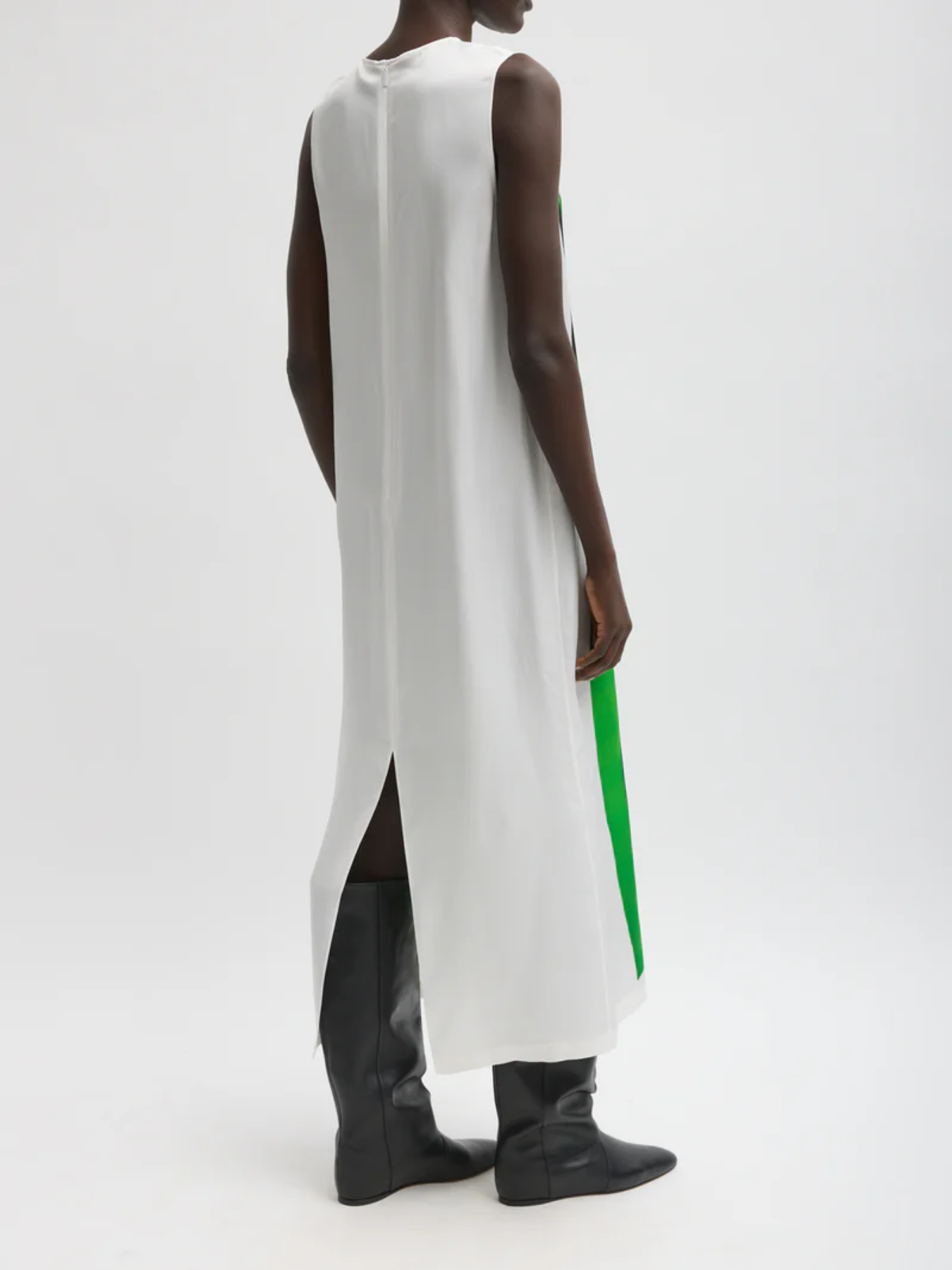 Tibi-Trompe Loeil Dress - Green/Multi-Dresses-Boboli-Vancouver-Canada