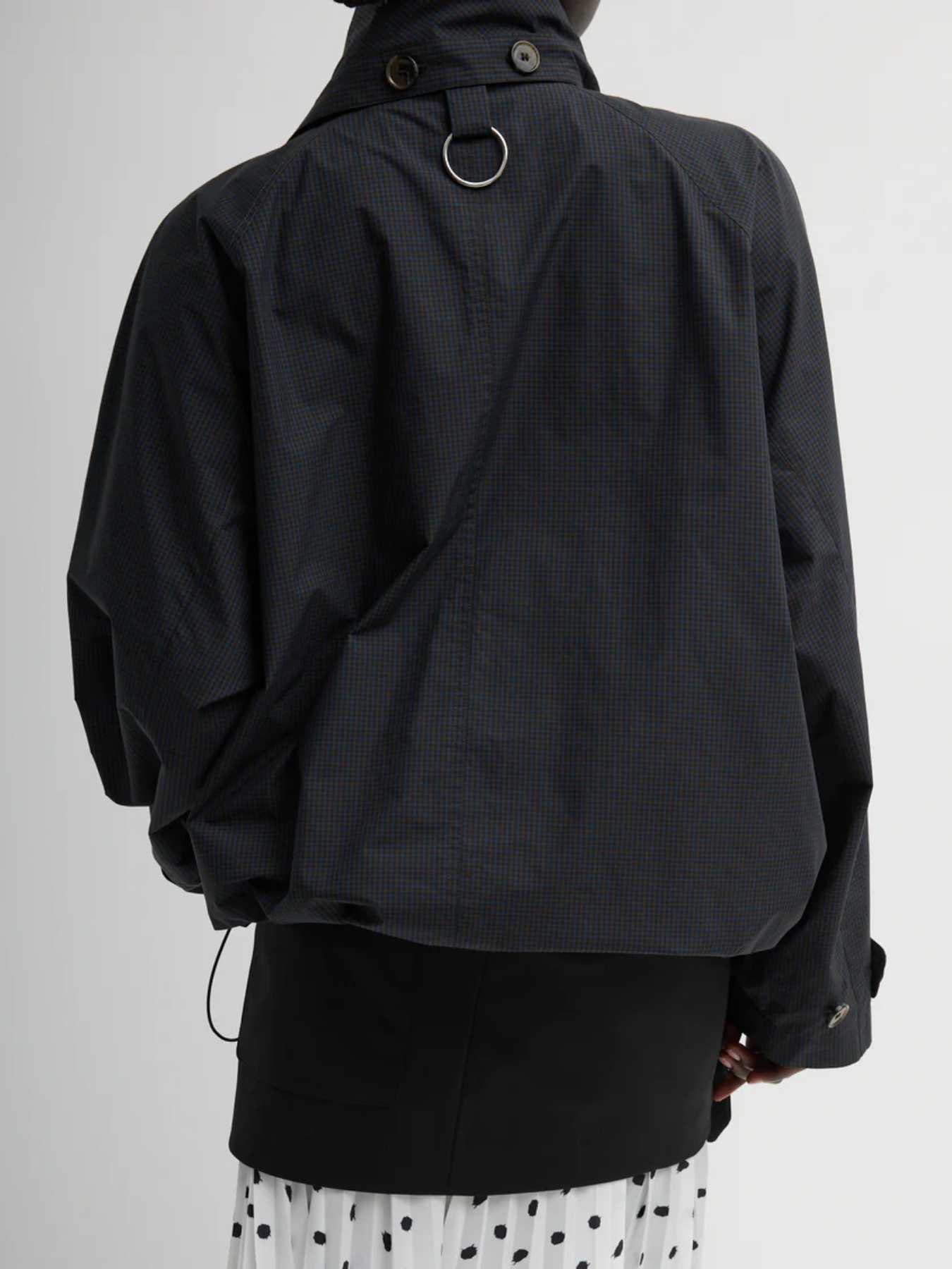 Tibi-Charles Menswear Trench Anorak - Navy/Multi-Jackets-Boboli-Vancouver-Canada