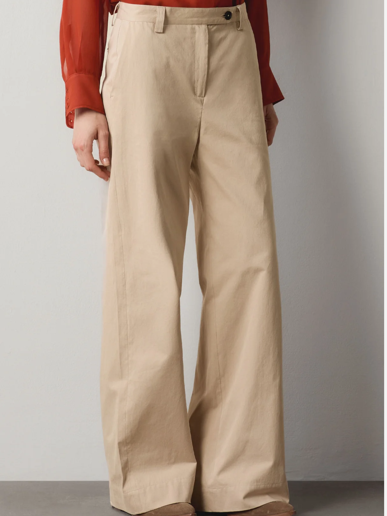 Massimo Alba-Lamia Pants - Tan-Pants-Boboli-Vancouver-Canada
