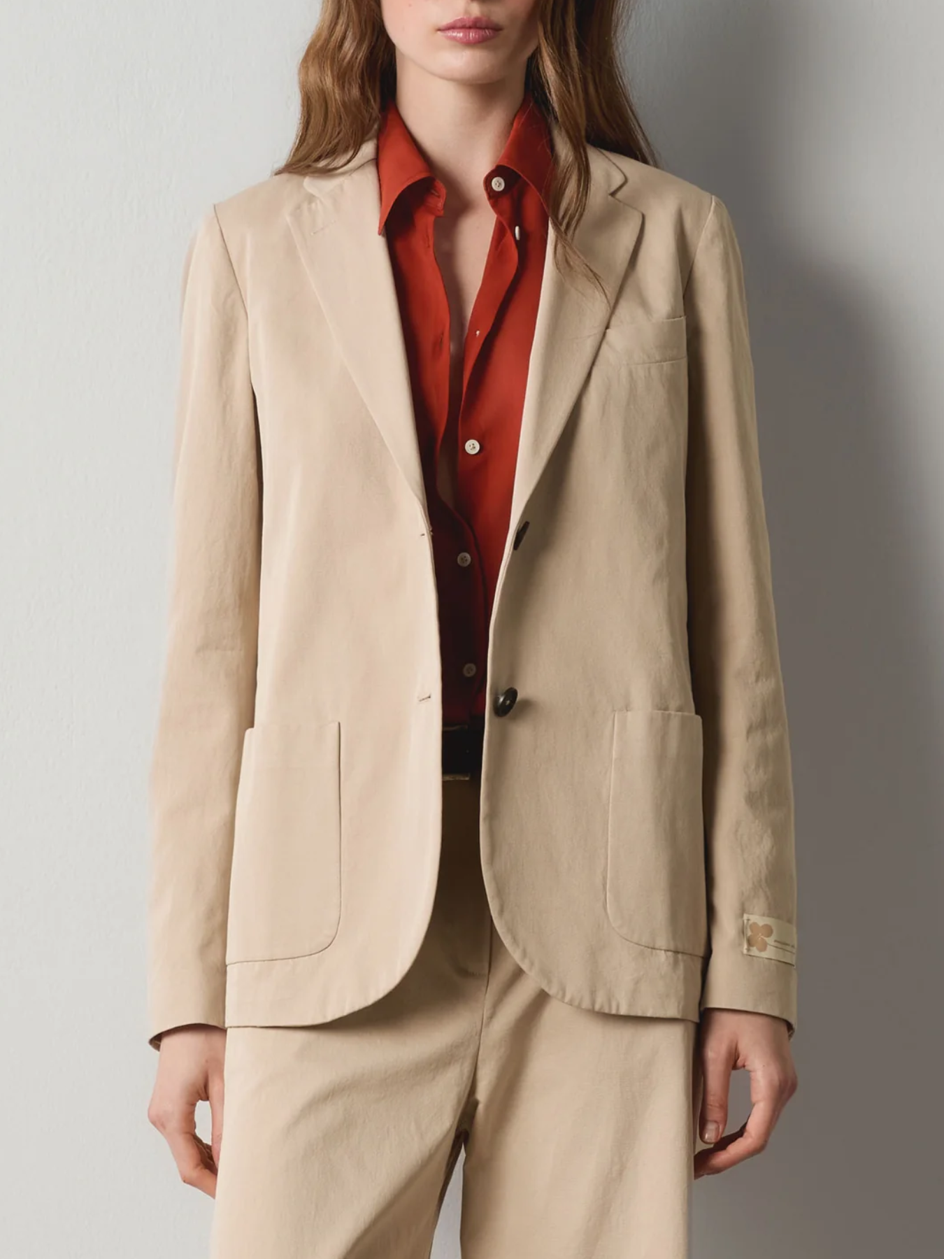 Massimo Alba-Stromboli Blazer - Tan-Blazers-Boboli-Vancouver-Canada