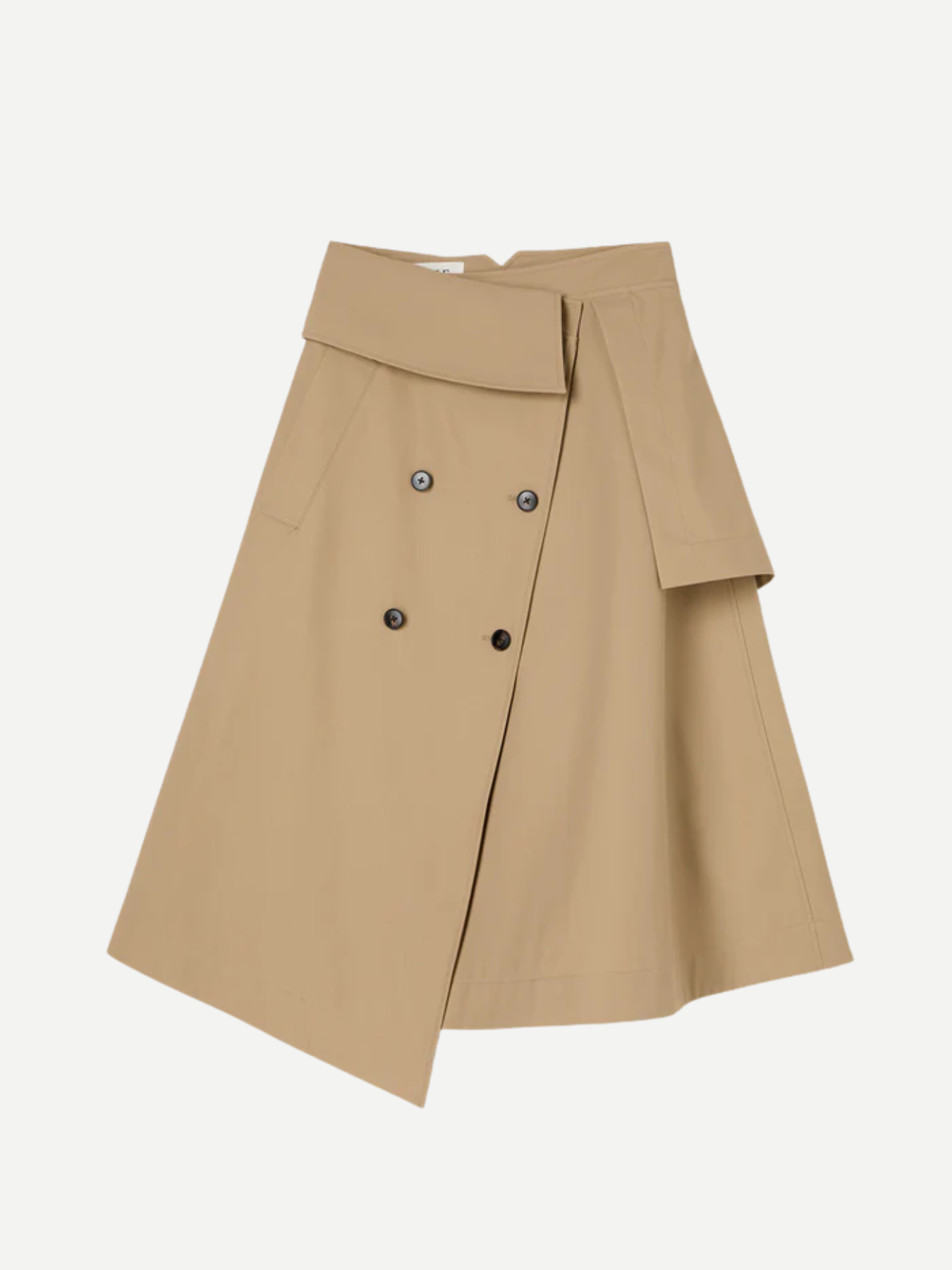 Rohe-Deconstructed Trench Skirt - Sand-Skirts-Boboli-Vancouver-Canada