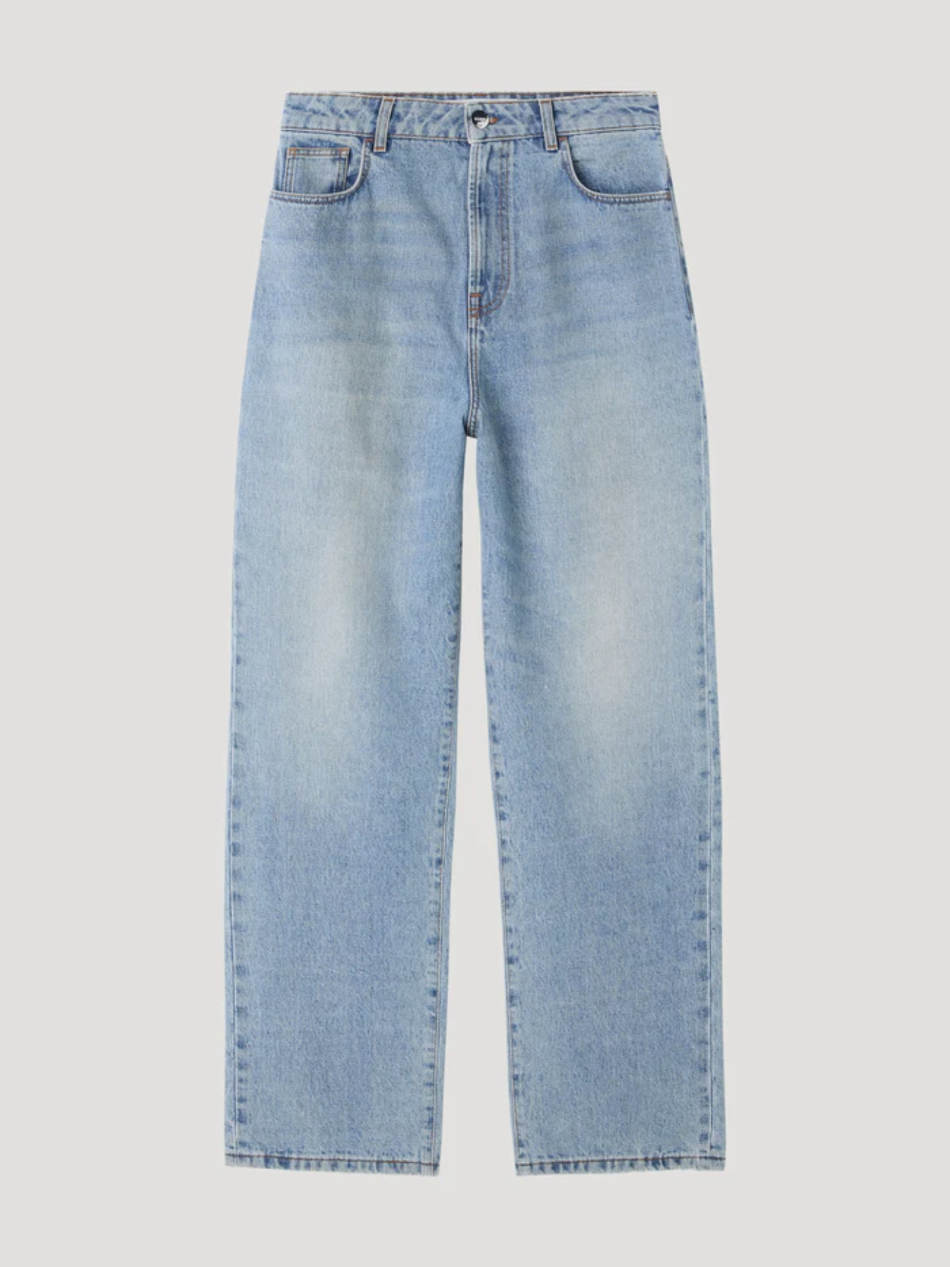 Rohe-Baggy Fit Denim - Classic Blue-Pants-Boboli-Vancouver-Canada