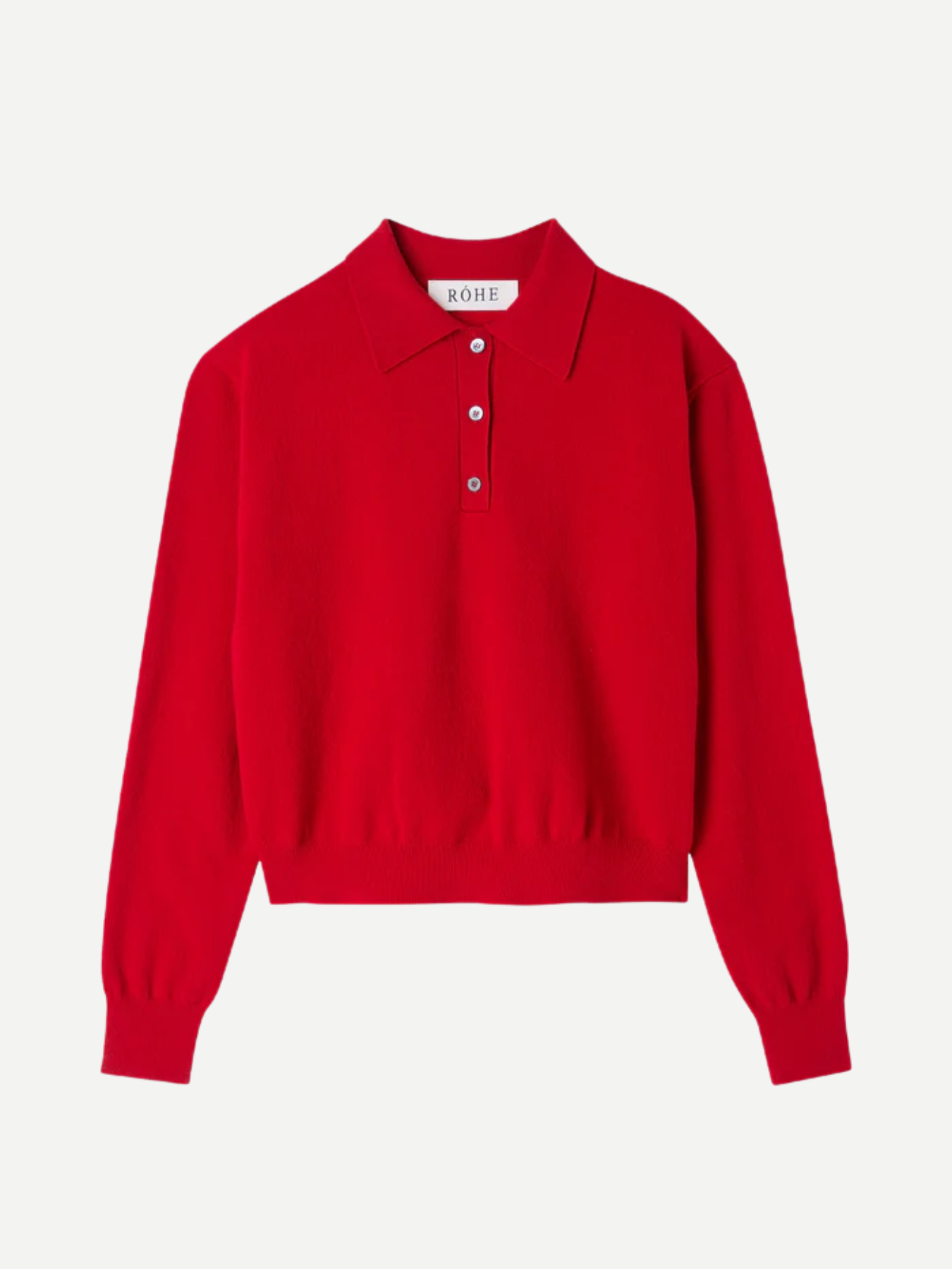 Rohe-Wool Cashmere Polo - Red-Shirts-Boboli-Vancouver-Canada