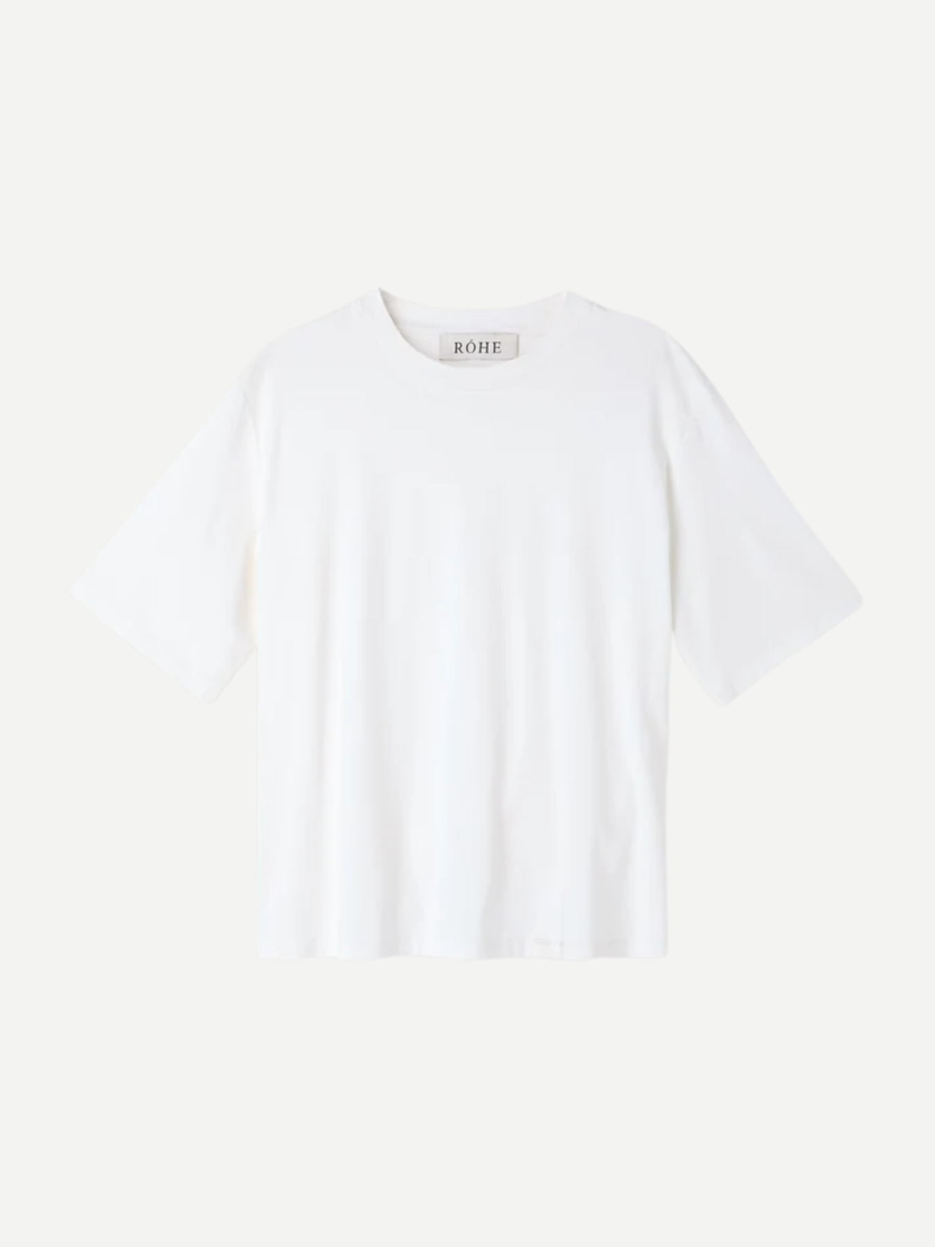 Rohe-Oversized Cotton Silk T-Shirt - Off White-Shirts-Boboli-Vancouver-Canada