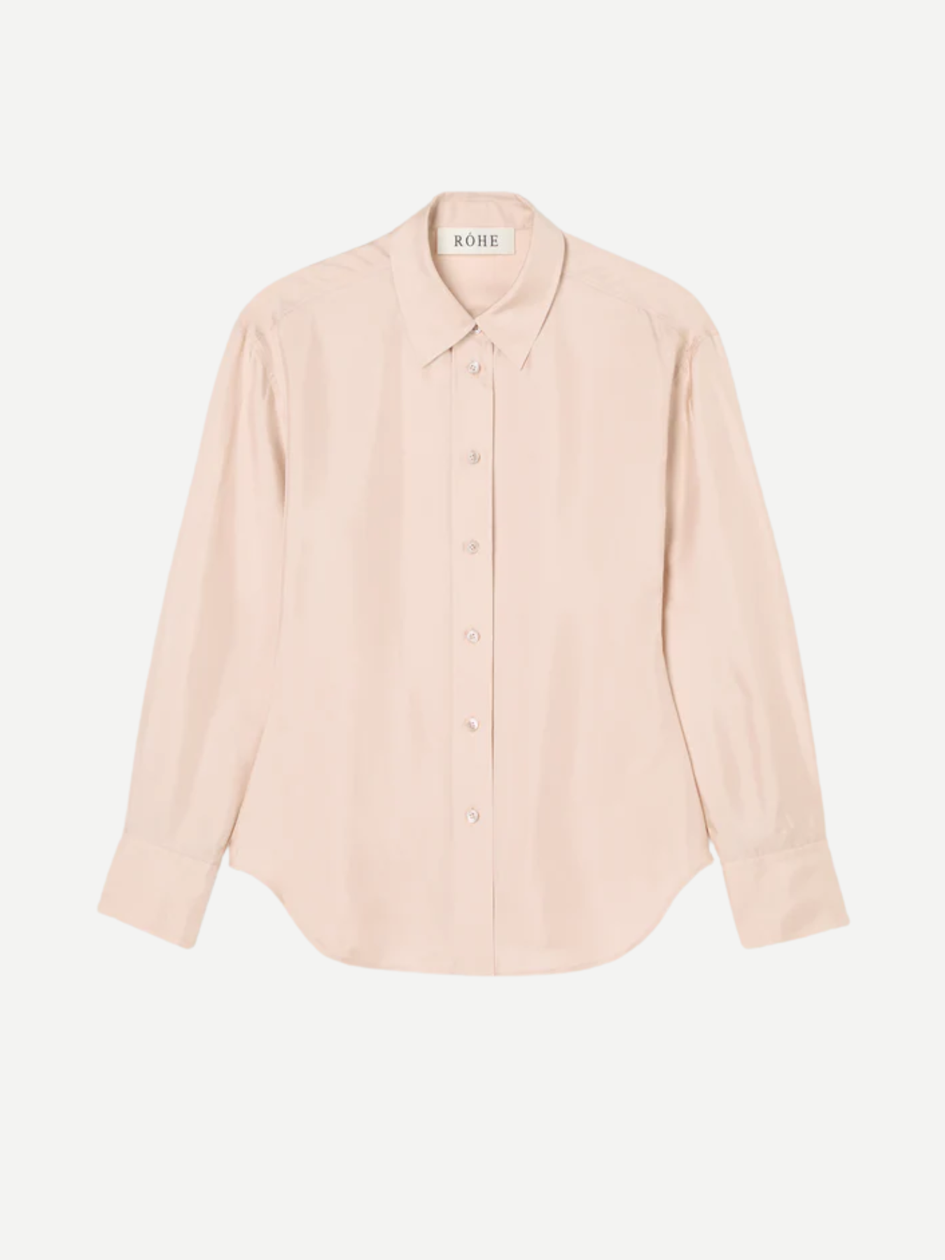 Rohe-Silk Shaped Shirt - Rose-Shirts-Boboli-Vancouver-Canada
