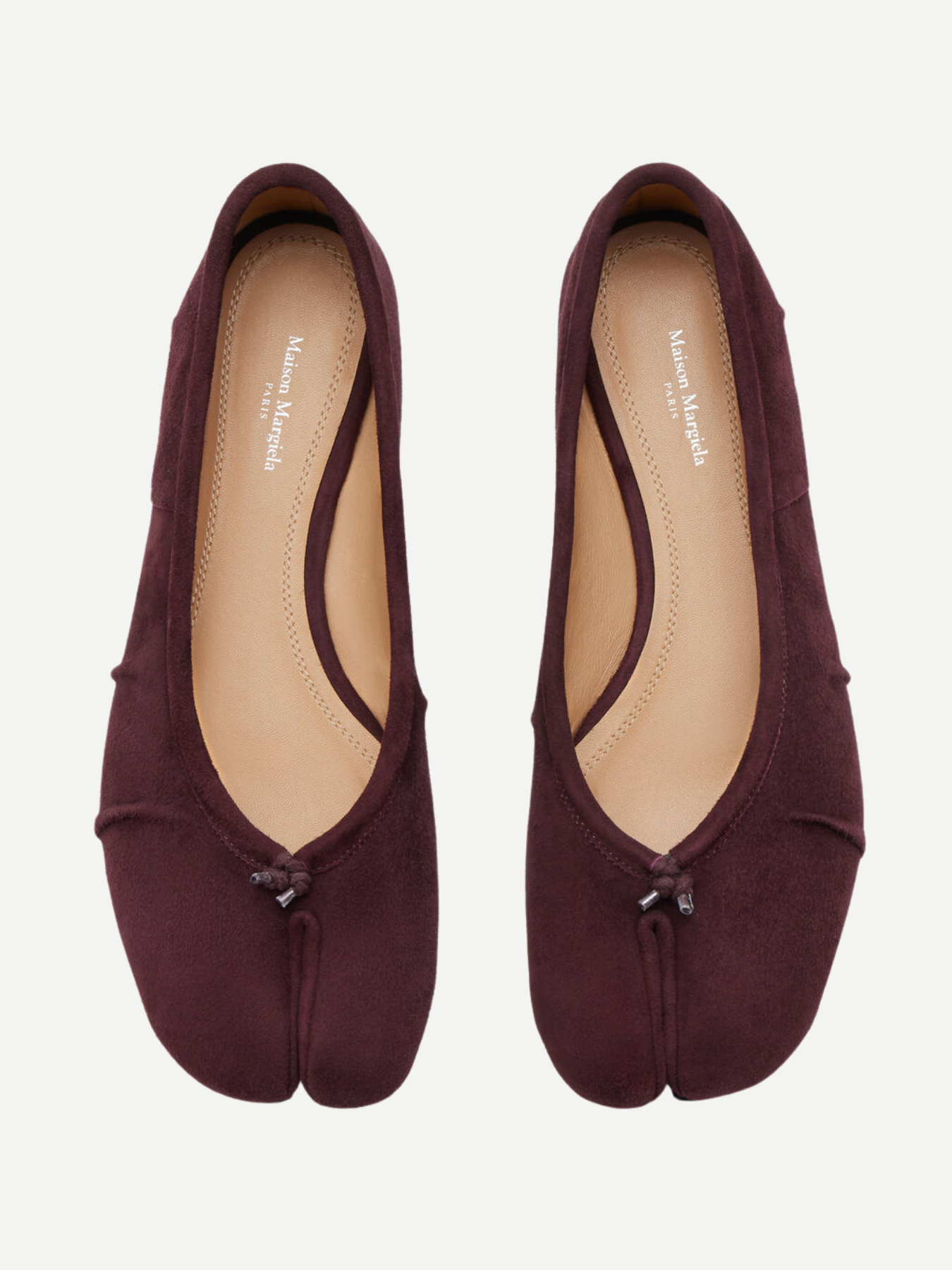 Maison Margiela-Tabi New Suede Ballerina - Wine Tasting-Shoes-Boboli-Vancouver-Canada