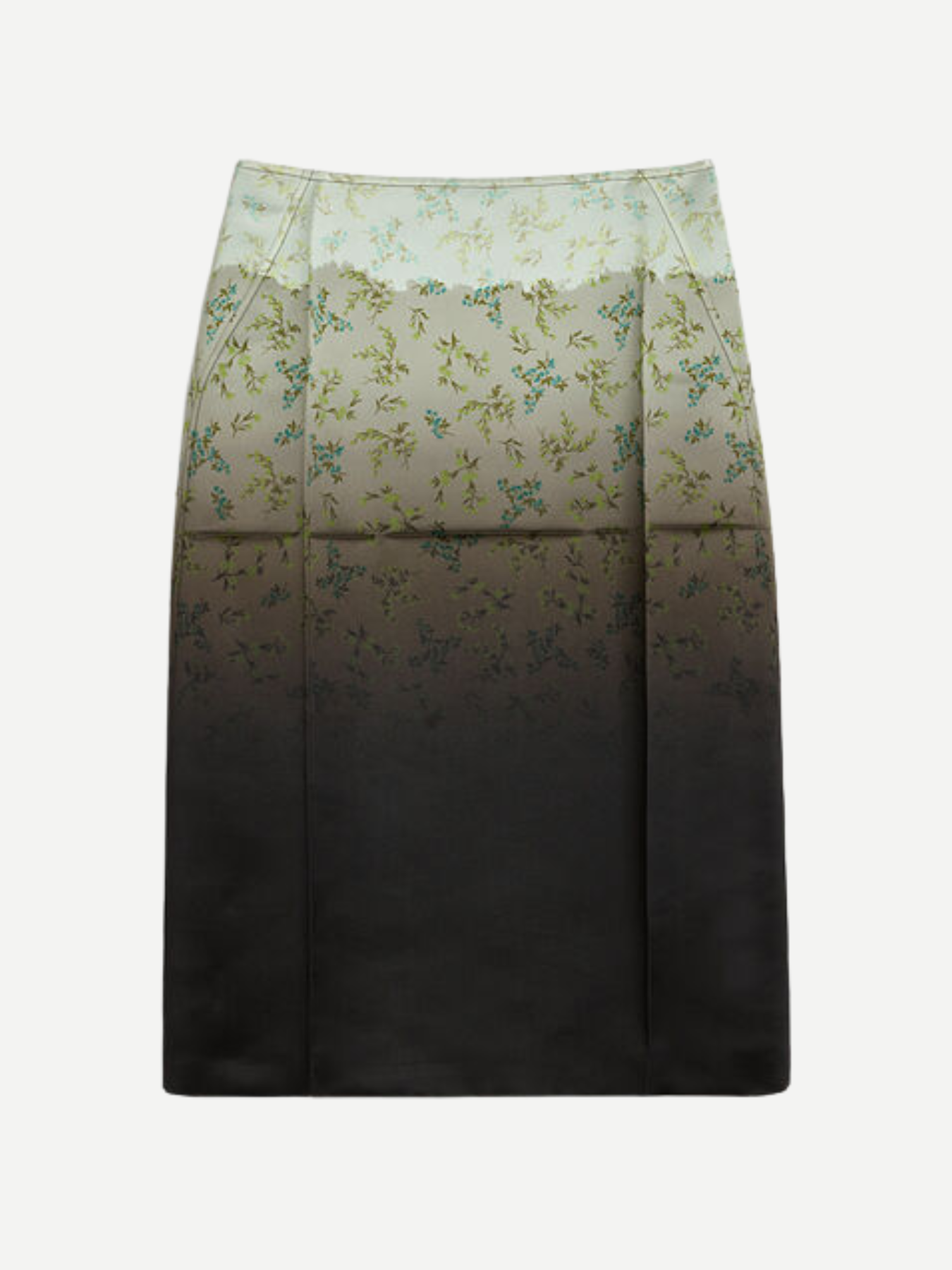 Jil Sander-Burnt Bouquet Skirt - Burnt Green-Skirts-Boboli-Vancouver-Canada