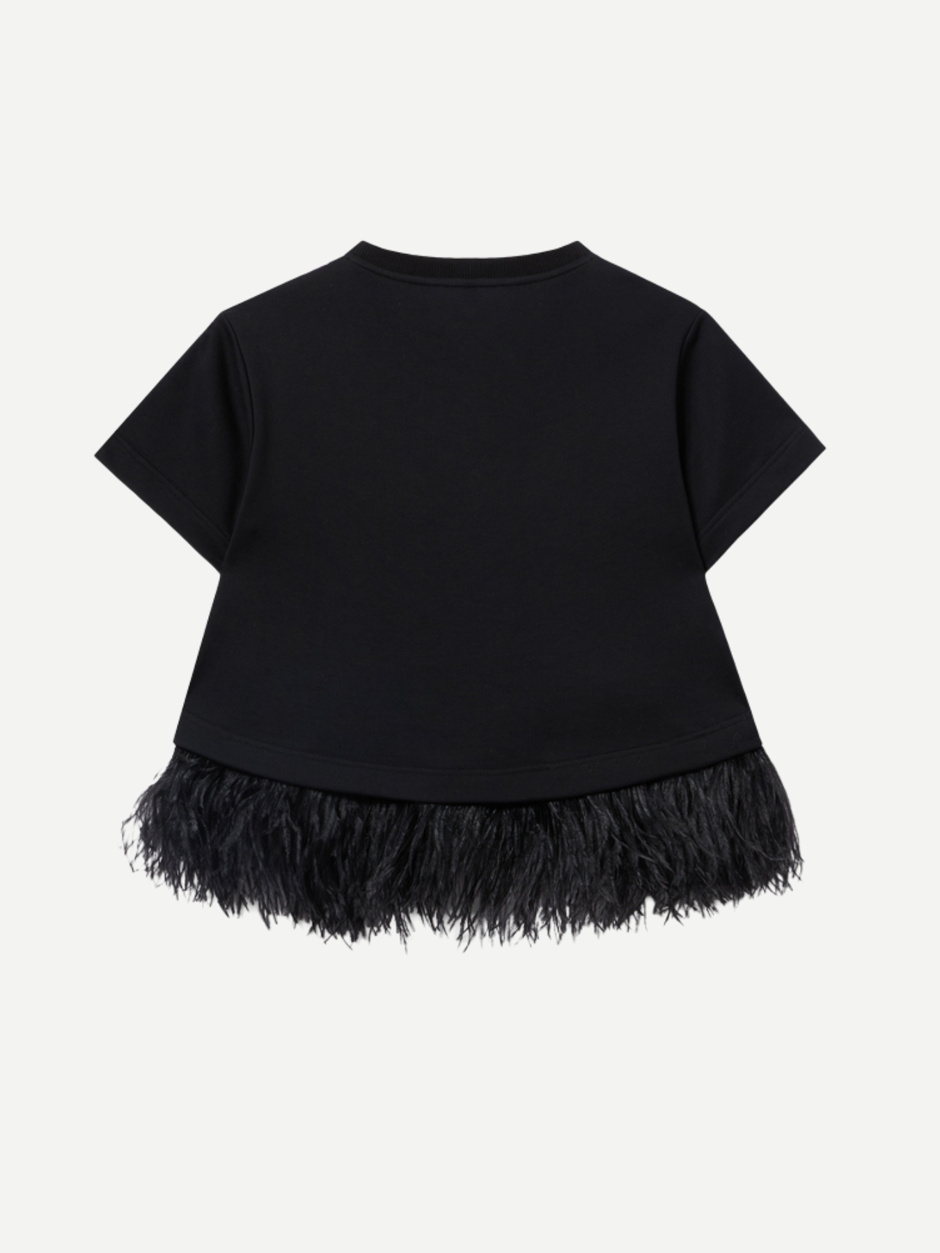 La DoubleJ-La Scala Tee w/Feathers - Honeysuckle Tricolor-Shirts-Boboli-Vancouver-Canada