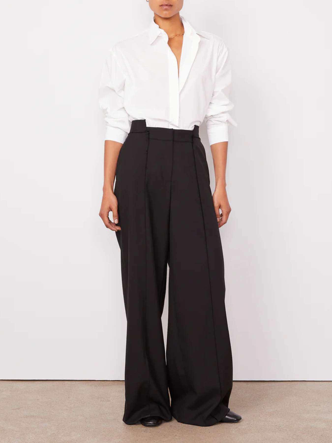 Officine Generale-Azora Pants - Black-Pants-Boboli-Vancouver-Canada