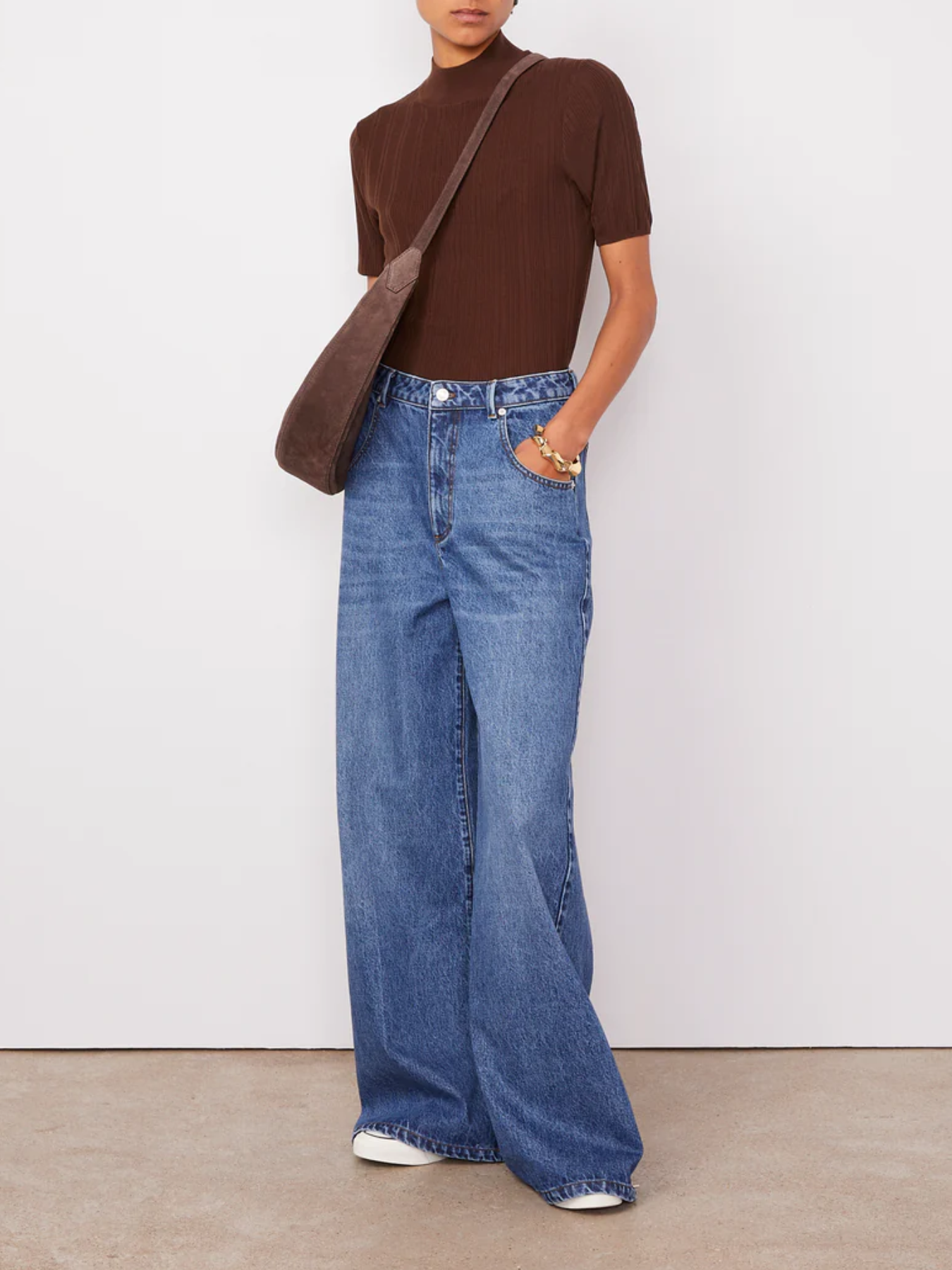 Officine Generale-Mora Washed Cotton Denim Pants - Dark Indigo-Pants-Boboli-Vancouver-Canada