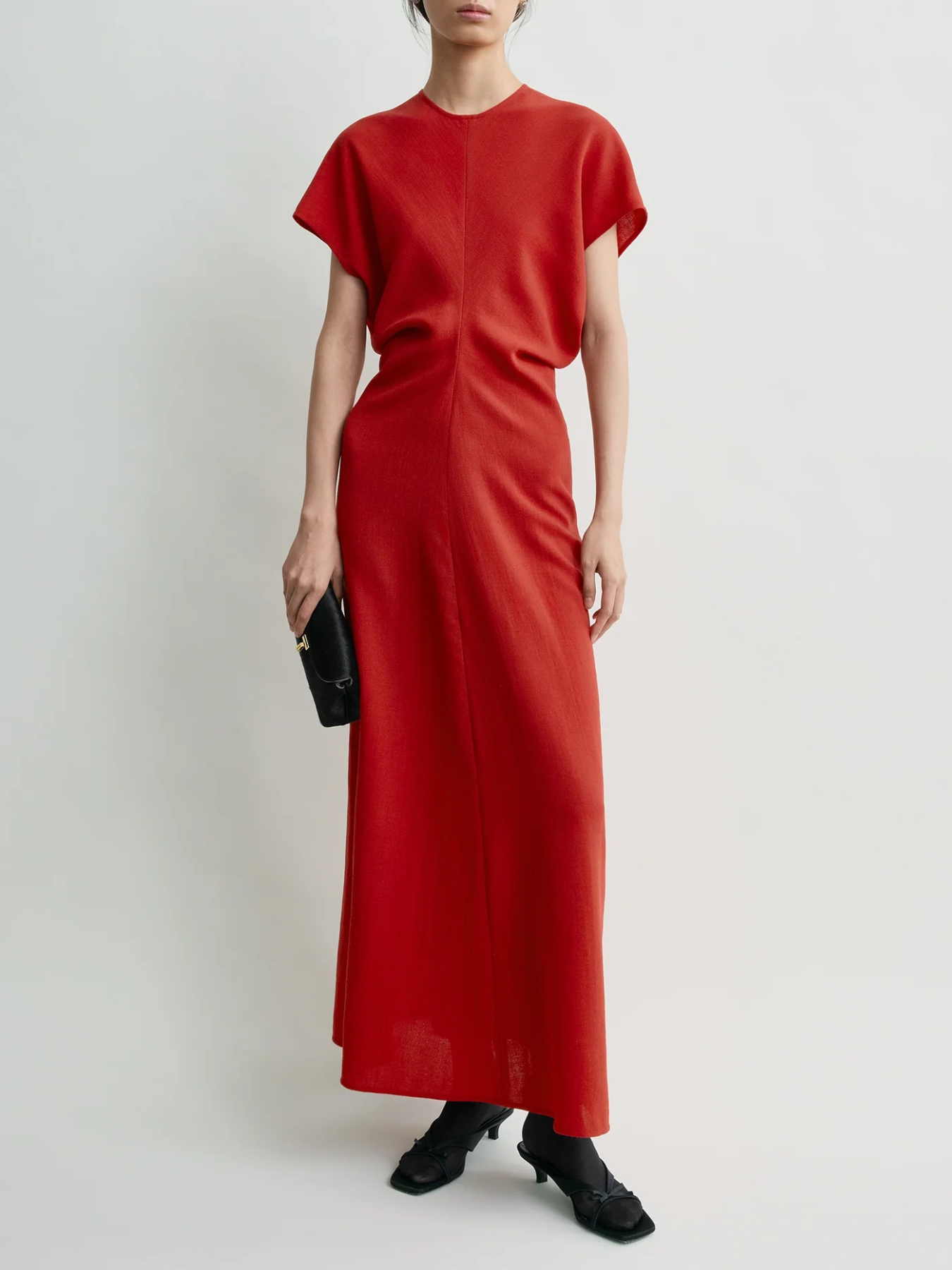 Totême-Slouch Waist Wool Dress - Poppy-Dresses-Boboli-Vancouver-Canada