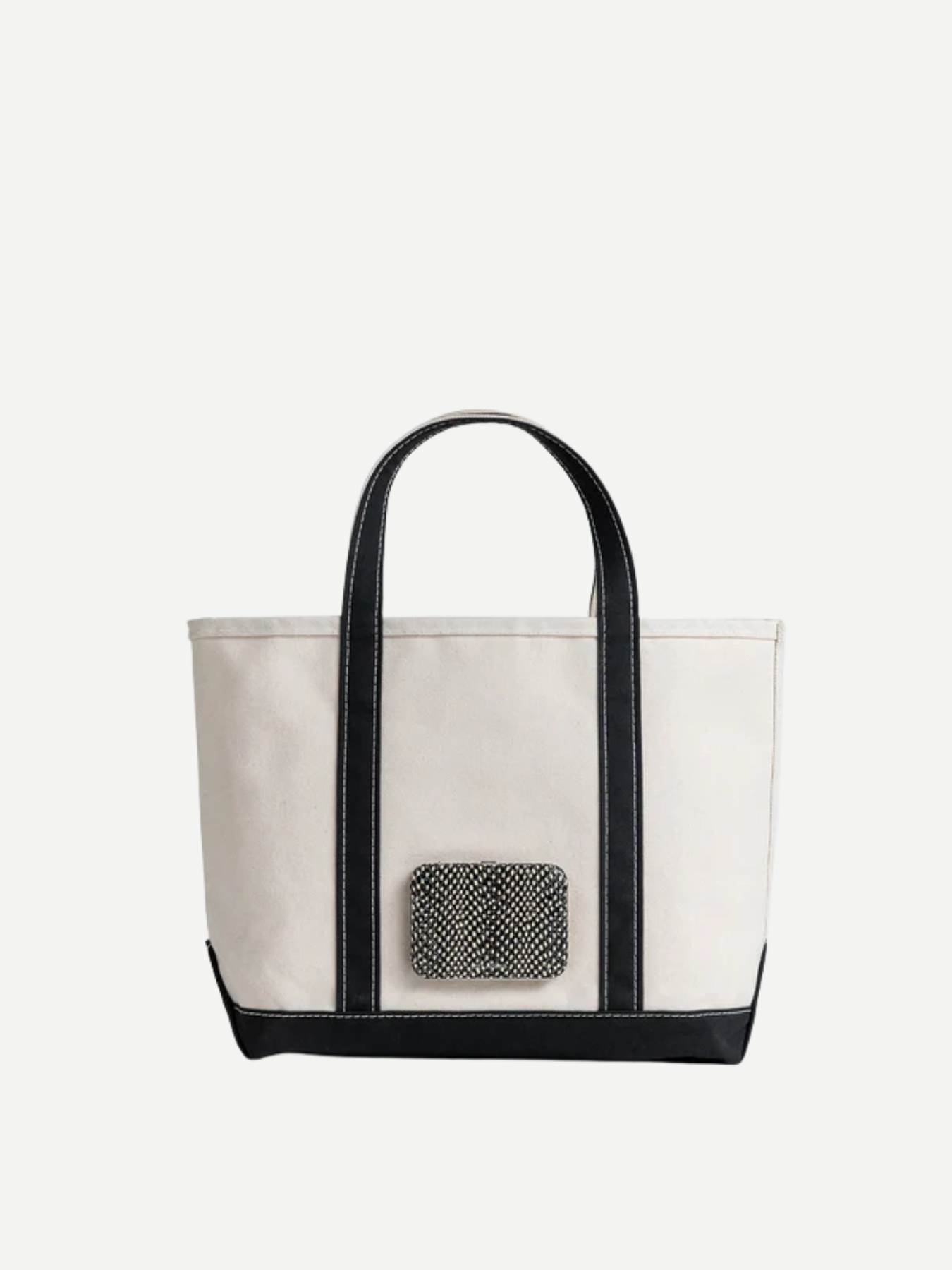 Lutz Morris-Bean Medium Tote - Creme/Black-Bags-Boboli-Vancouver-Canada