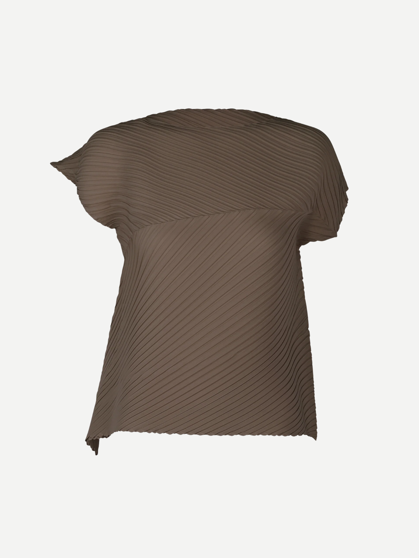Plaster Pleats Solid Top - Dark Brown
