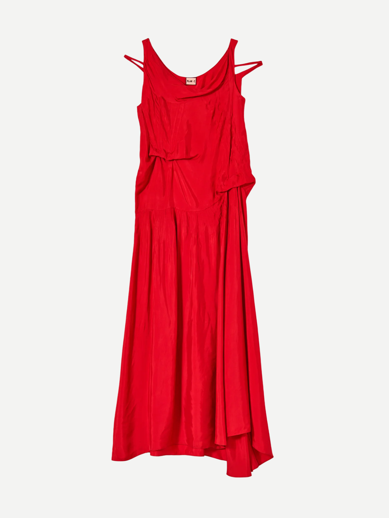 Plan C-Fire Red Long Dress - Red-Dresses-Boboli-Vancouver-Canada