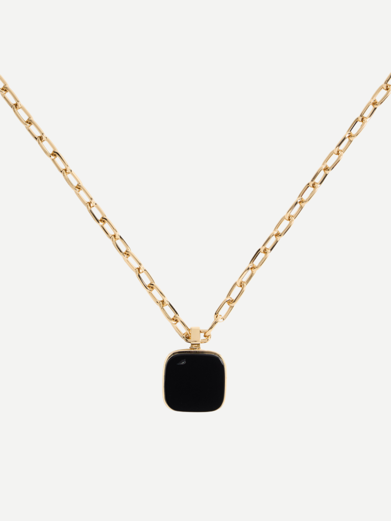La DoubleJ-Soul Pendant Necklace - Onix-Necklaces-Boboli-Vancouver-Canada