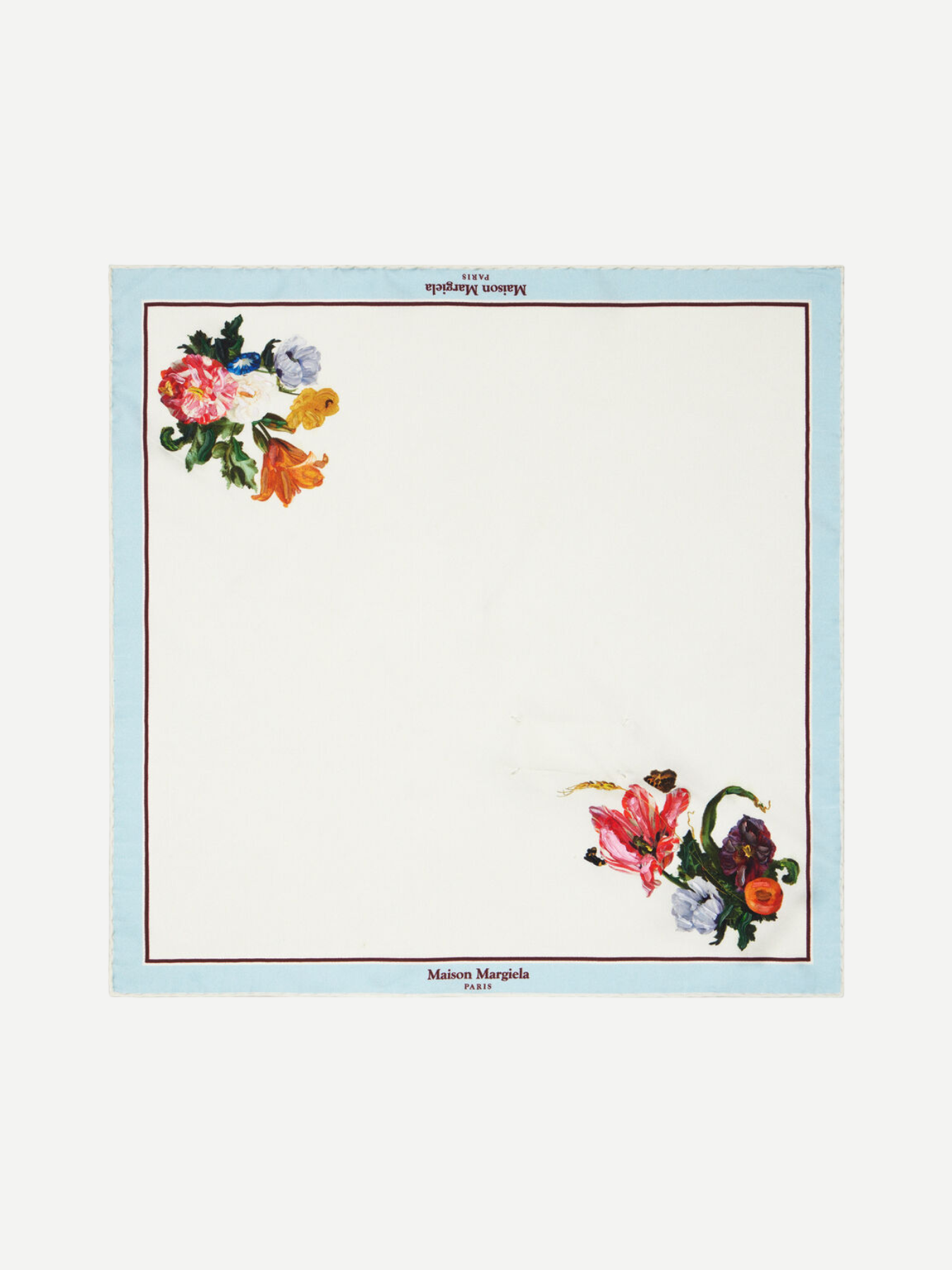 Maison Margiela-Silk Scarf - Cream White-Scarves-Boboli-Vancouver-Canada