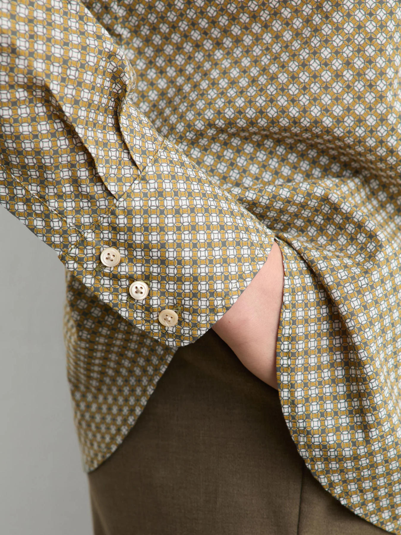 Massimo Alba-Selma Shirt - Nugget Gold-Shirts-Boboli-Vancouver-Canada