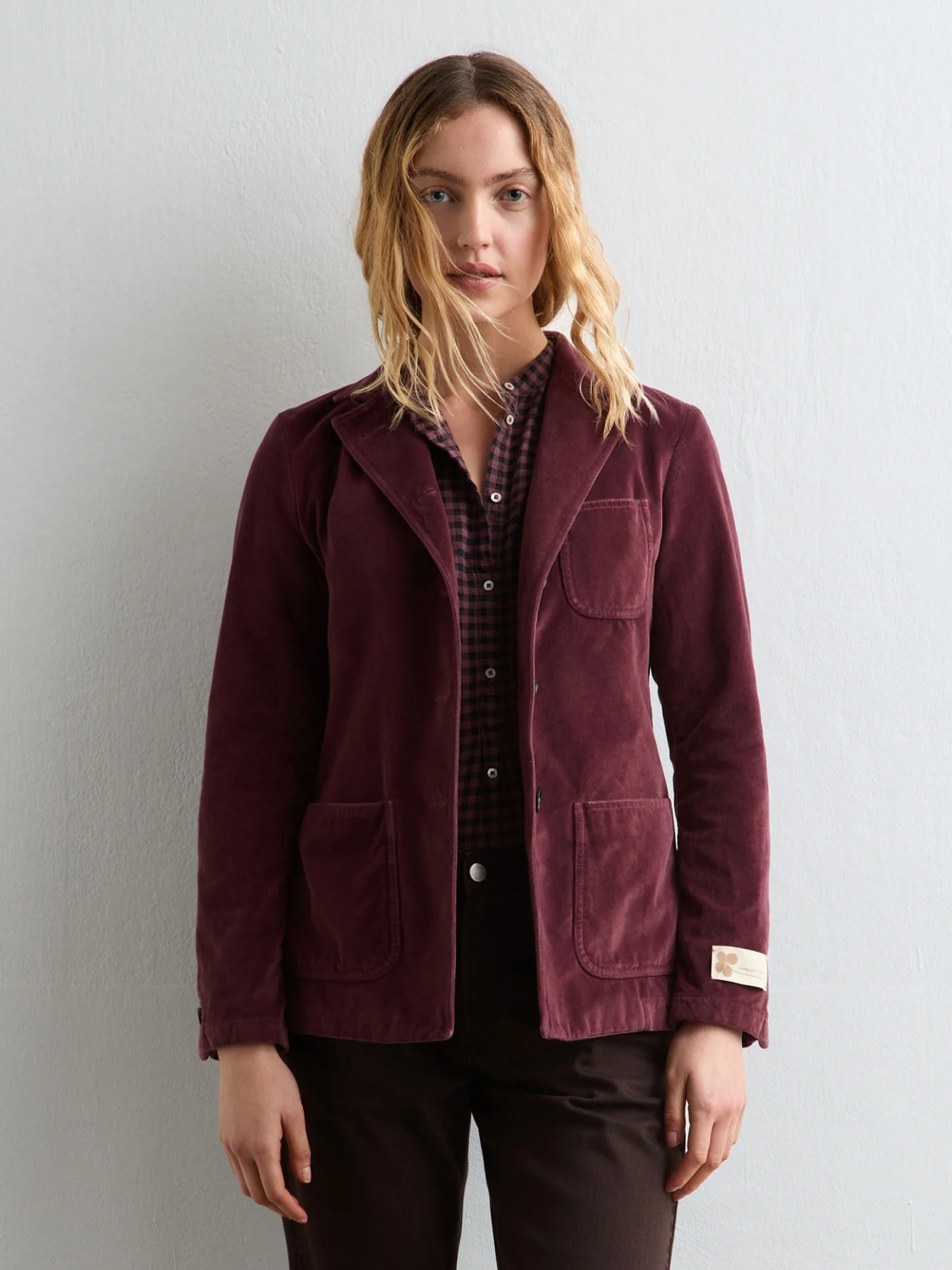 Massimo Alba-Bagliettow Unstructured Blazer - Rose Brown-Blazers-Boboli-Vancouver-Canada