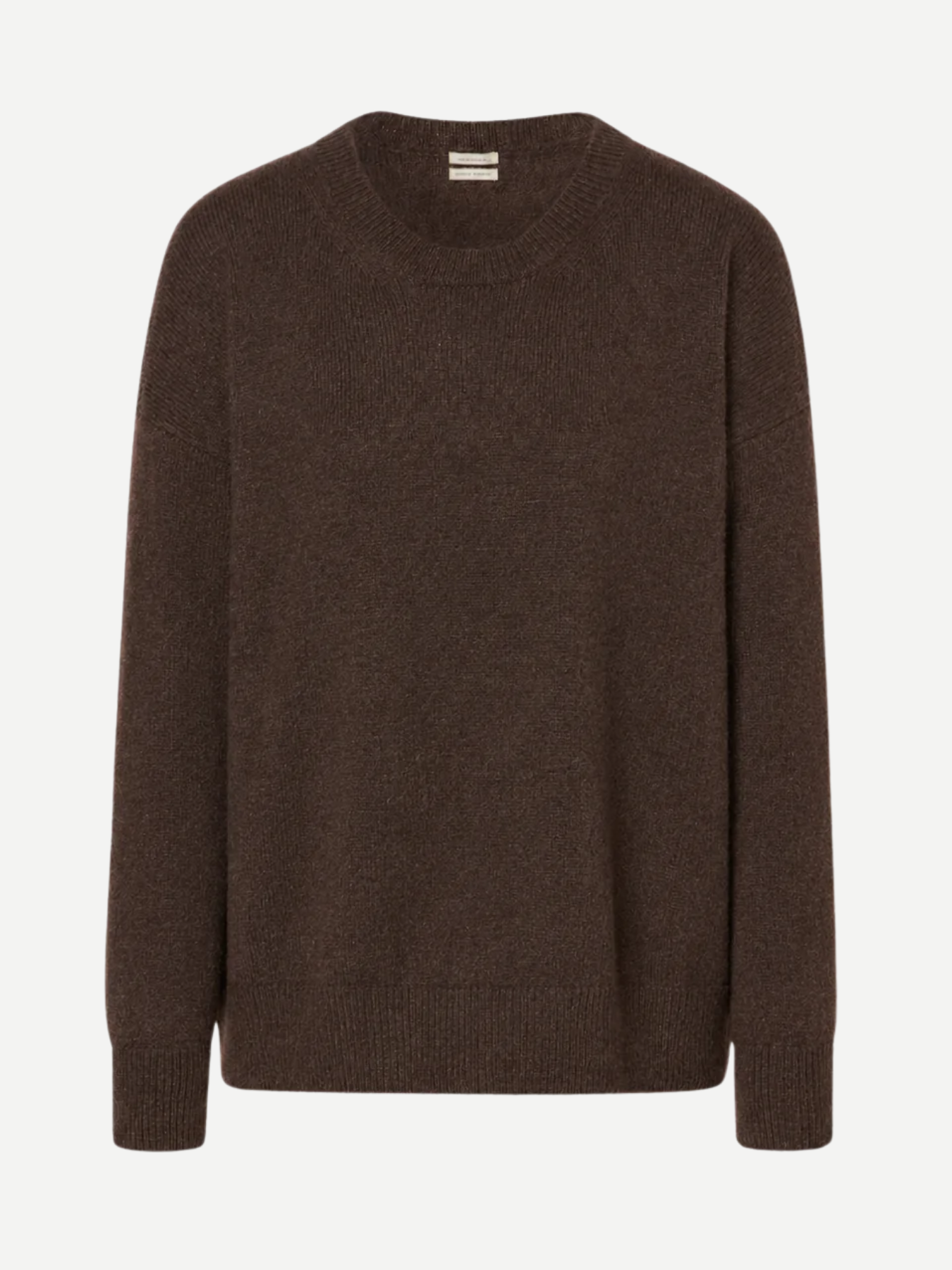 Massimo Alba-Francesca Round Neck Wool Sweater - Brown-Sweaters-Boboli-Vancouver-Canada