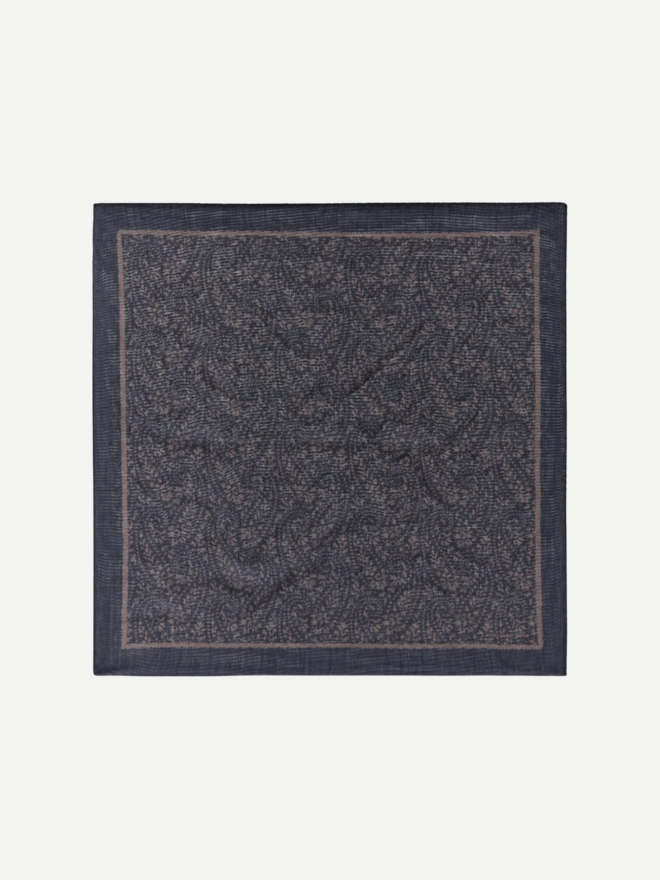 Massimo Alba-Bandana Floral 70X70 Cm - Dark Blue-Accessories-Boboli-Vancouver-Canada