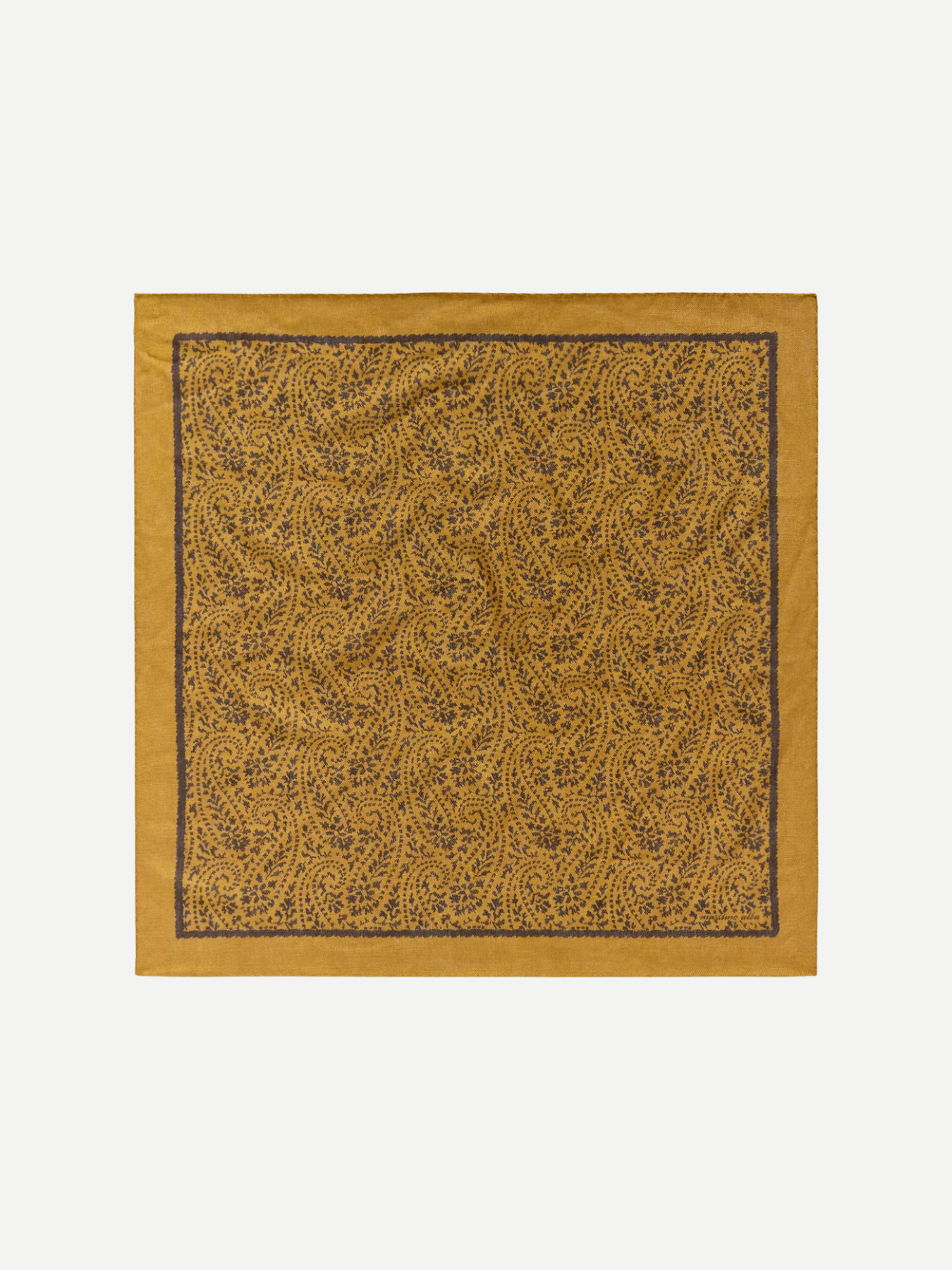 Massimo Alba-Bandana Floral 70X70 Cm - Nugget Gold-Accessories-Boboli-Vancouver-Canada