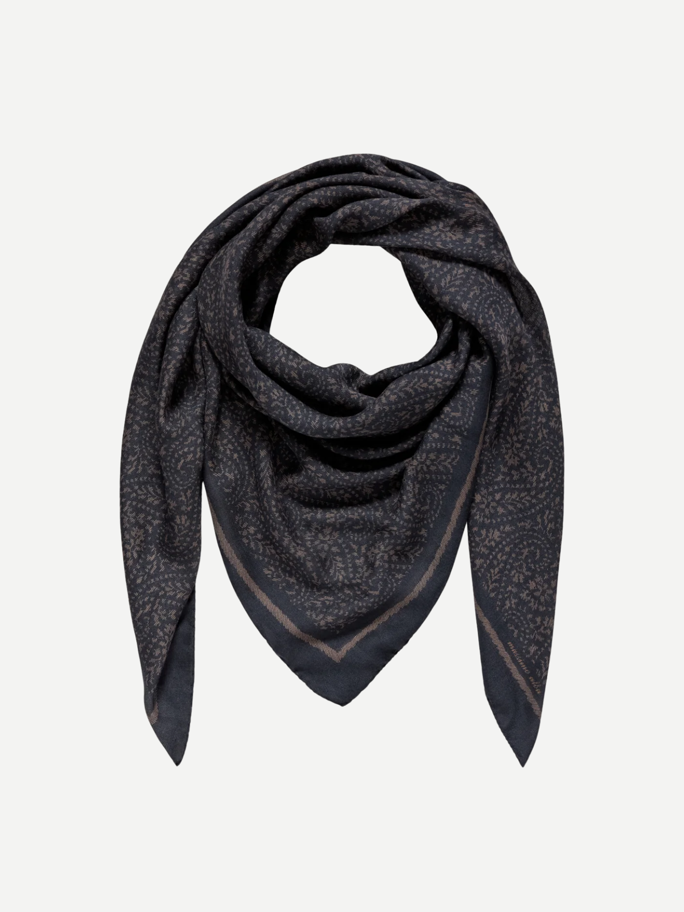 Massimo Alba-Stole Floral 135X135 Cm - Dark Blue-Accessories-Boboli-Vancouver-Canada