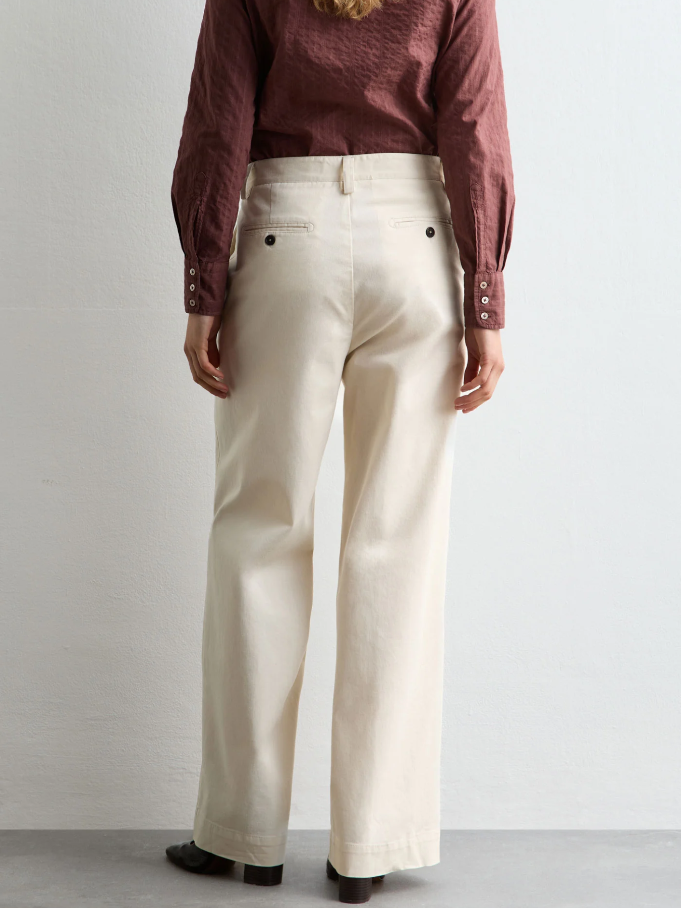 Massimo Alba-Lamia High-Waist Wide-Leg Pant - Panna-Pants-Boboli-Vancouver-Canada