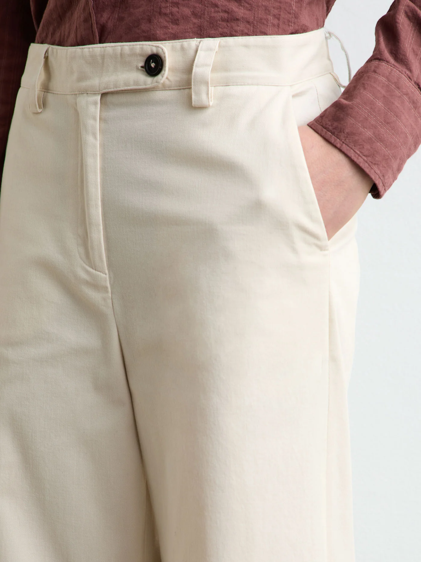 Massimo Alba-Lamia High-Waist Wide-Leg Pant - Panna-Pants-Boboli-Vancouver-Canada