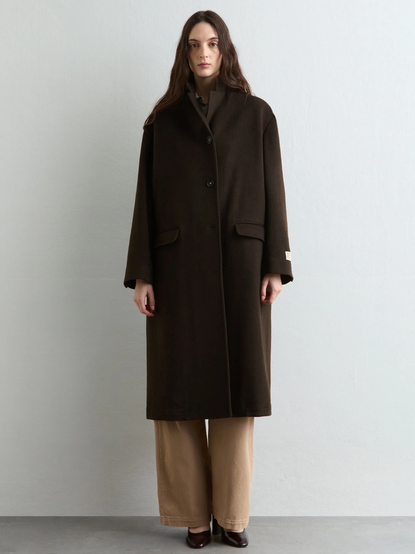 Massimo Alba-Gwen Duster Coat - Deep Brown-Coats-Boboli-Vancouver-Canada