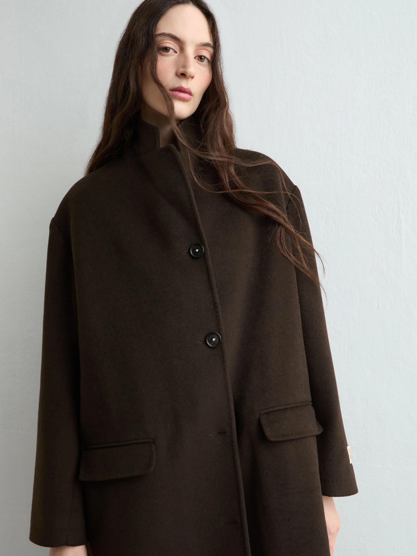 Massimo Alba-Gwen Duster Coat - Deep Brown-Coats-Boboli-Vancouver-Canada