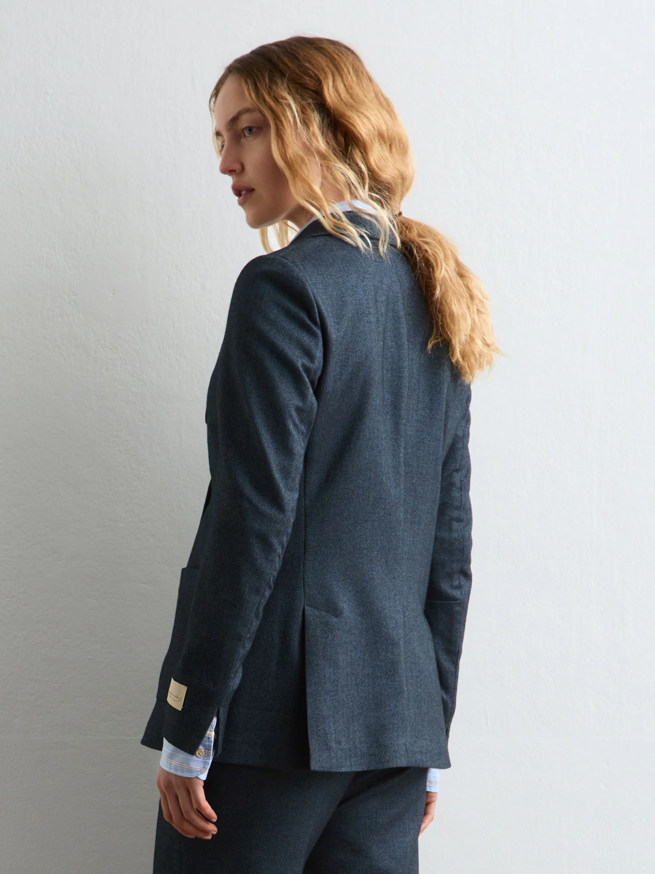 Massimo Alba-Carlotta Double-Breasted Jacket - Blu-Jackets-Boboli-Vancouver-Canada