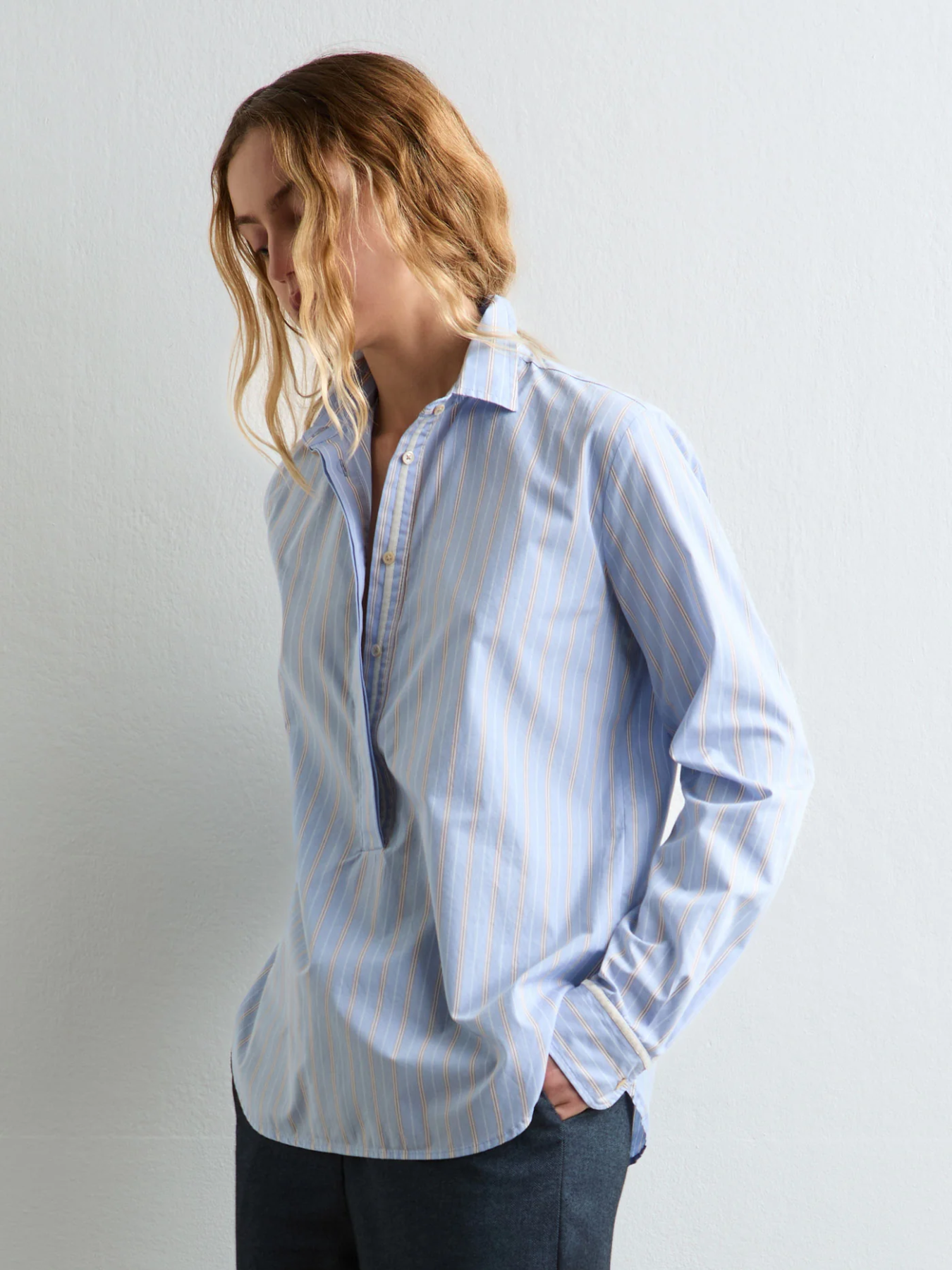 Massimo Alba-Marysol Blouses - Sky-Blouses-Boboli-Vancouver-Canada
