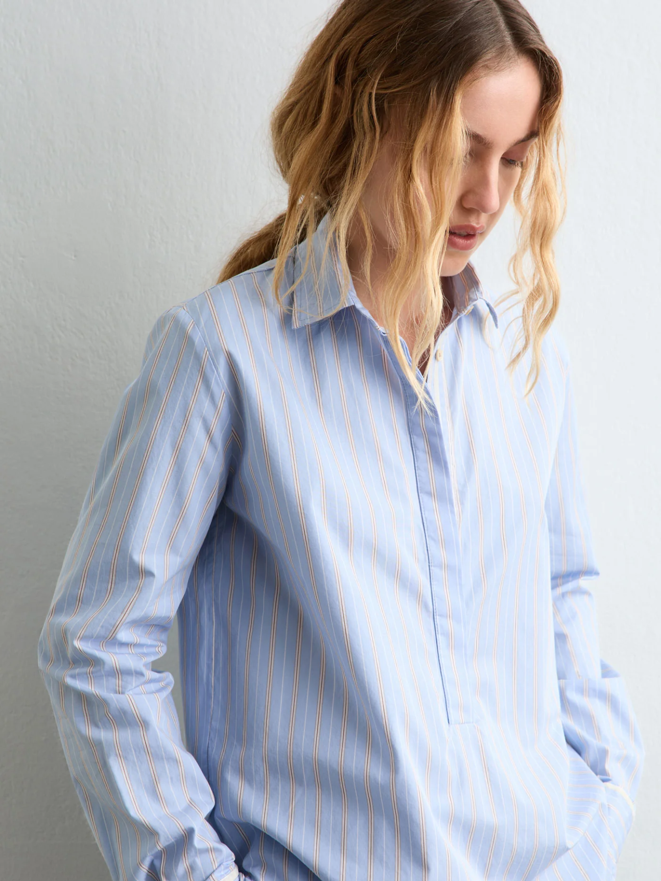 Massimo Alba-Marysol Blouses - Sky-Blouses-Boboli-Vancouver-Canada