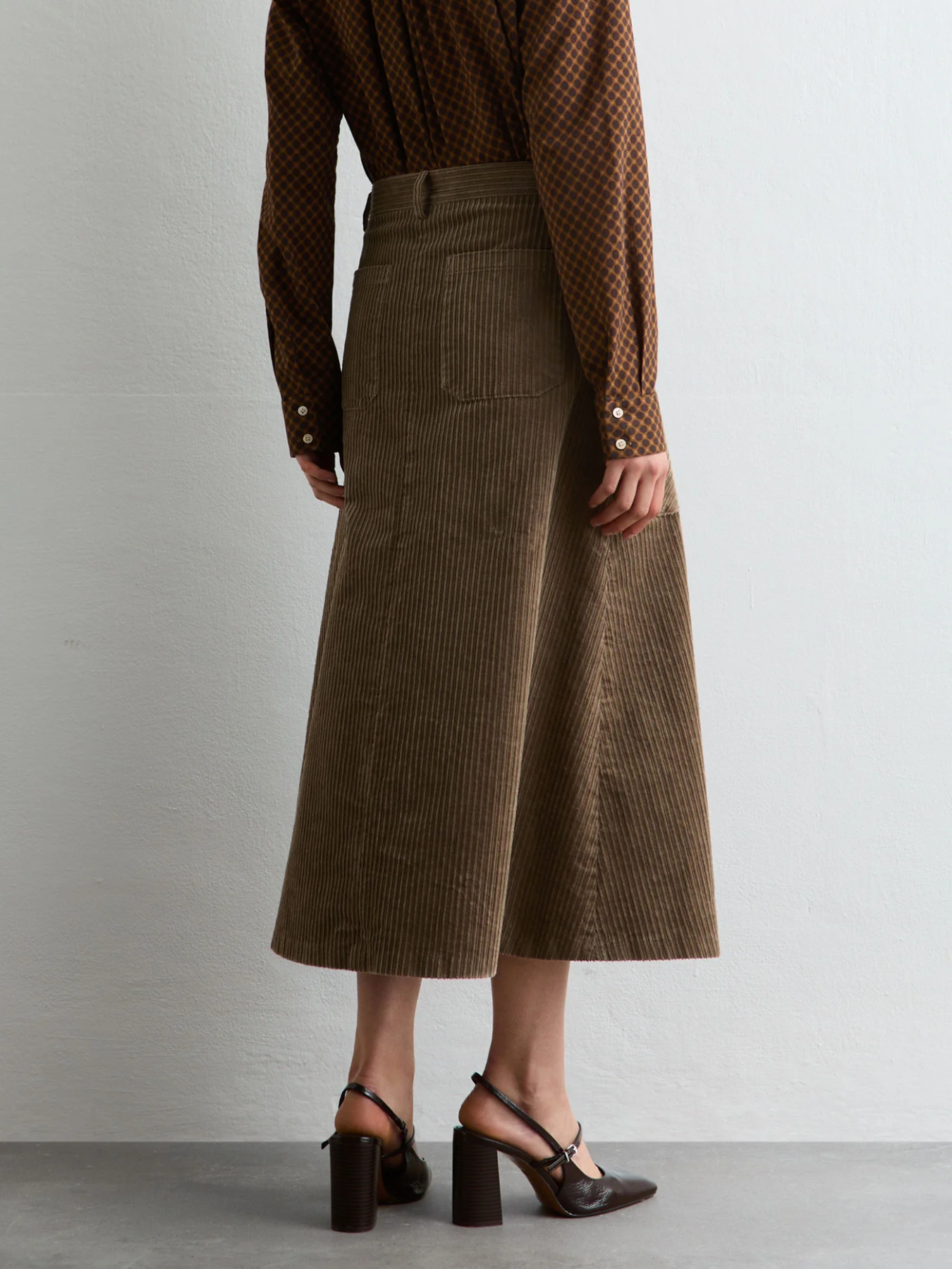 Massimo Alba-Rene Skirt - Taupe-Skirts-Boboli-Vancouver-Canada