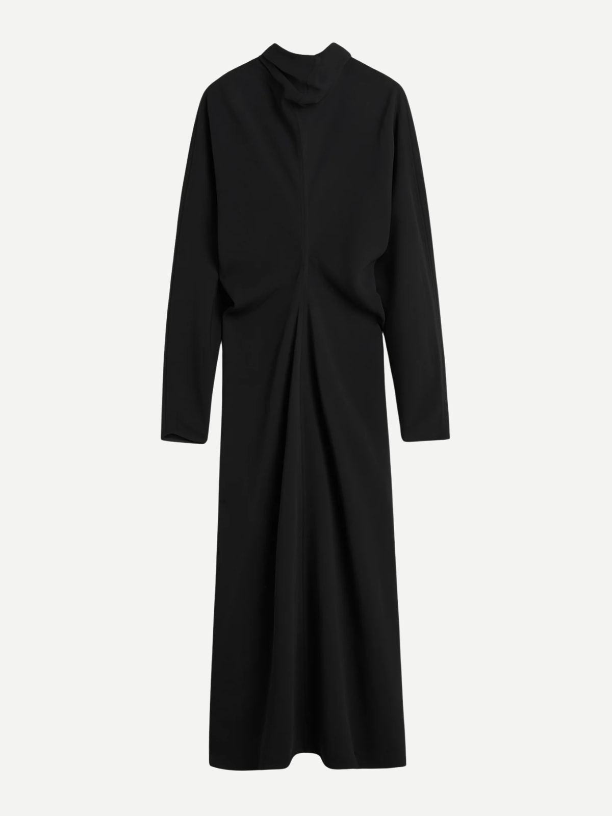 Toteme-Slouch Waist Scarf Dress - Black-Dresses-Boboli-Vancouver-Canada