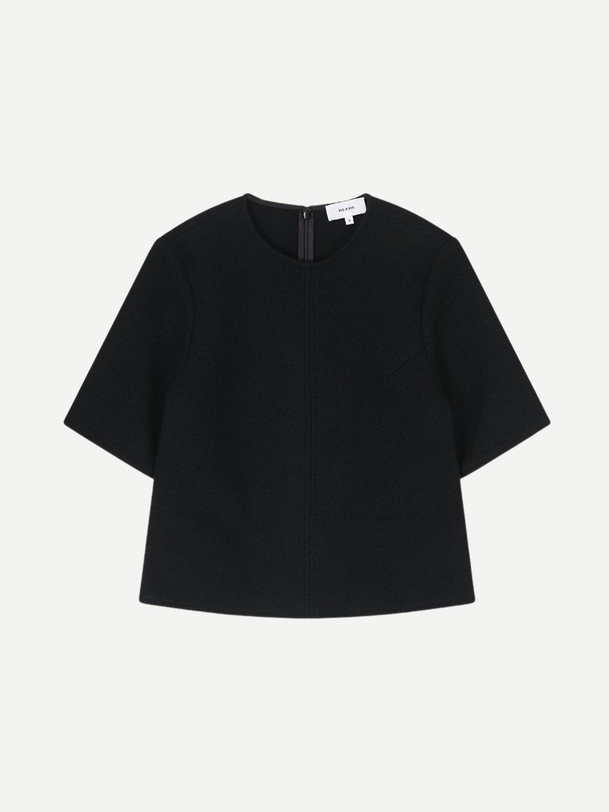 Vis A Vis-Wool Top - Black-Tops-Boboli-Vancouver-Canada